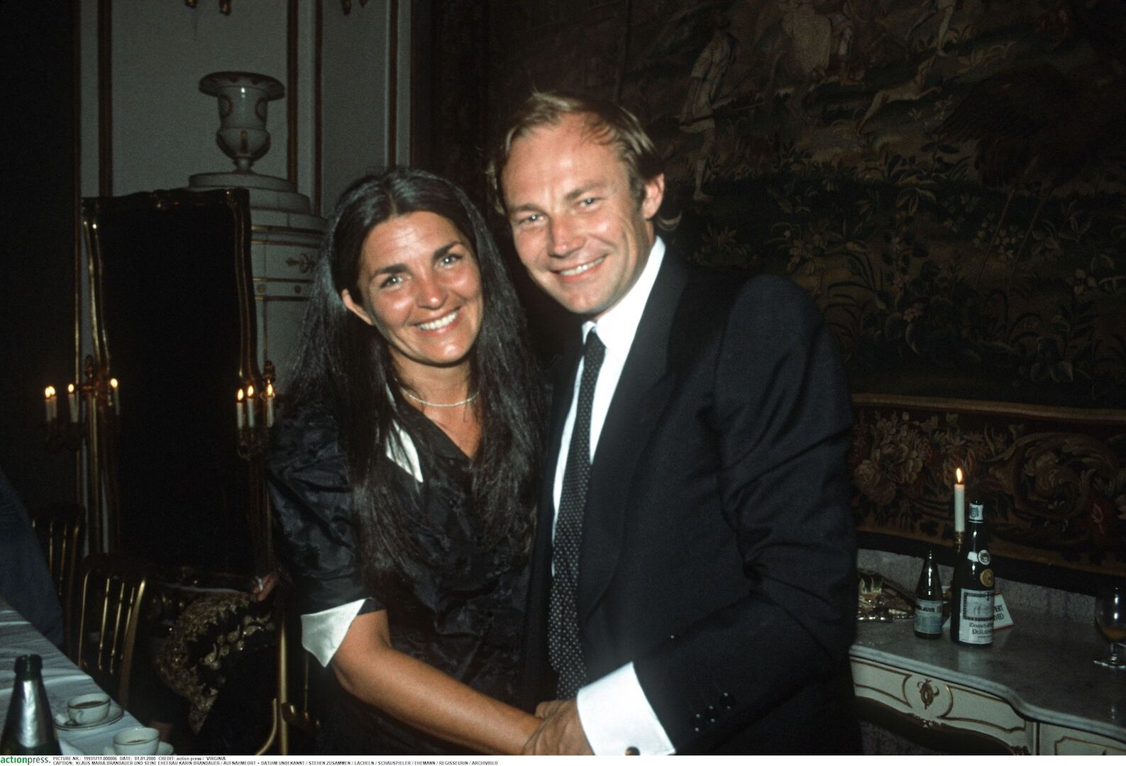 Klaus Maria Brandauer mit seiner ersten Ehefrau Karin.