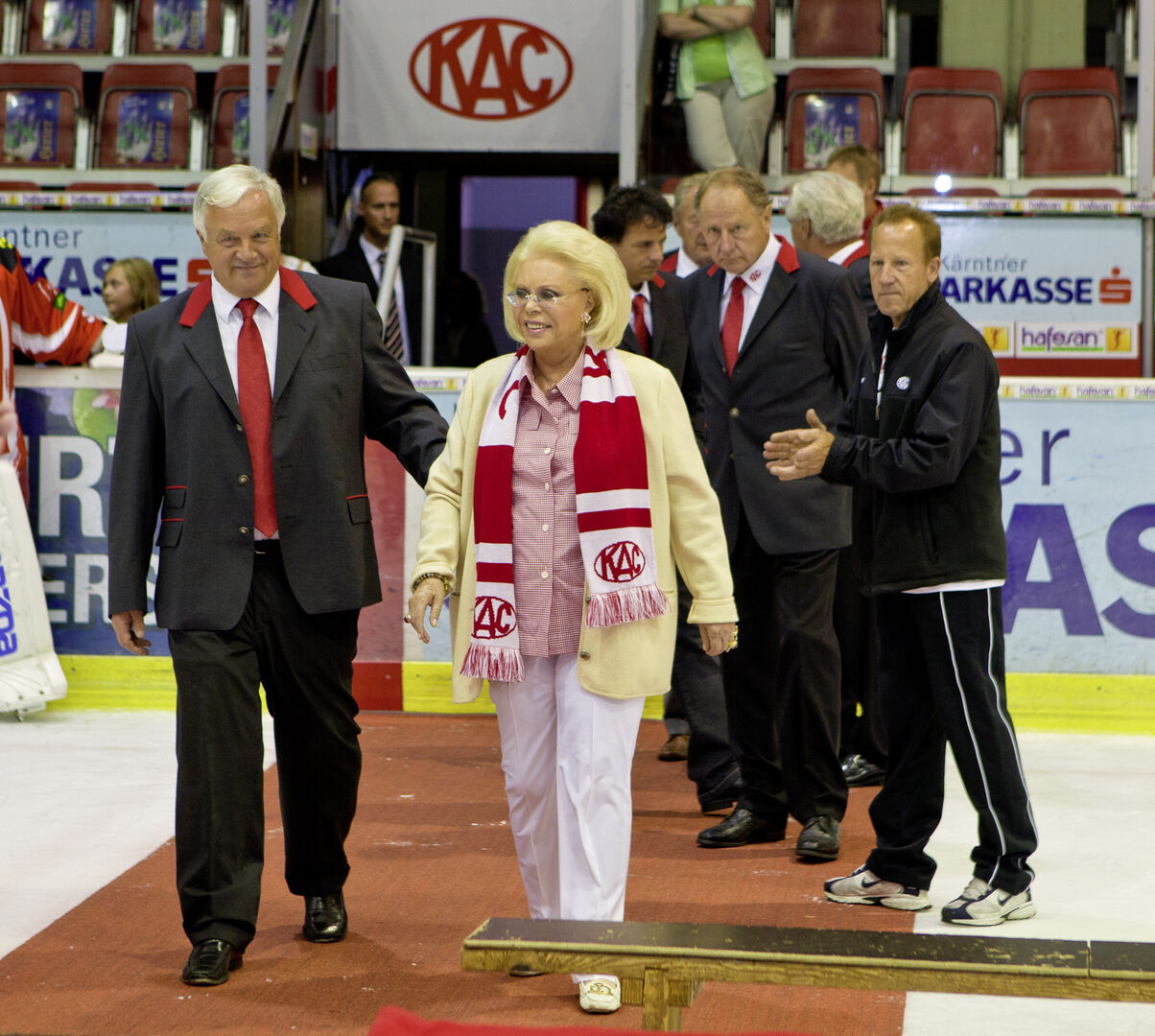 Heidi Horten im KAC Stadion