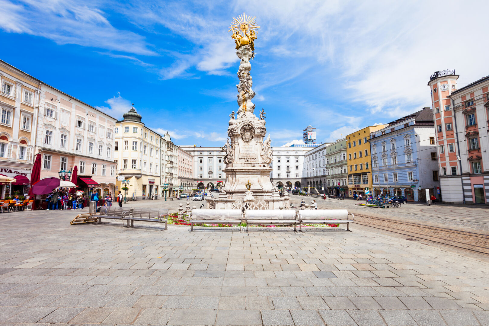 Linz Hauptplatz Pestsäule