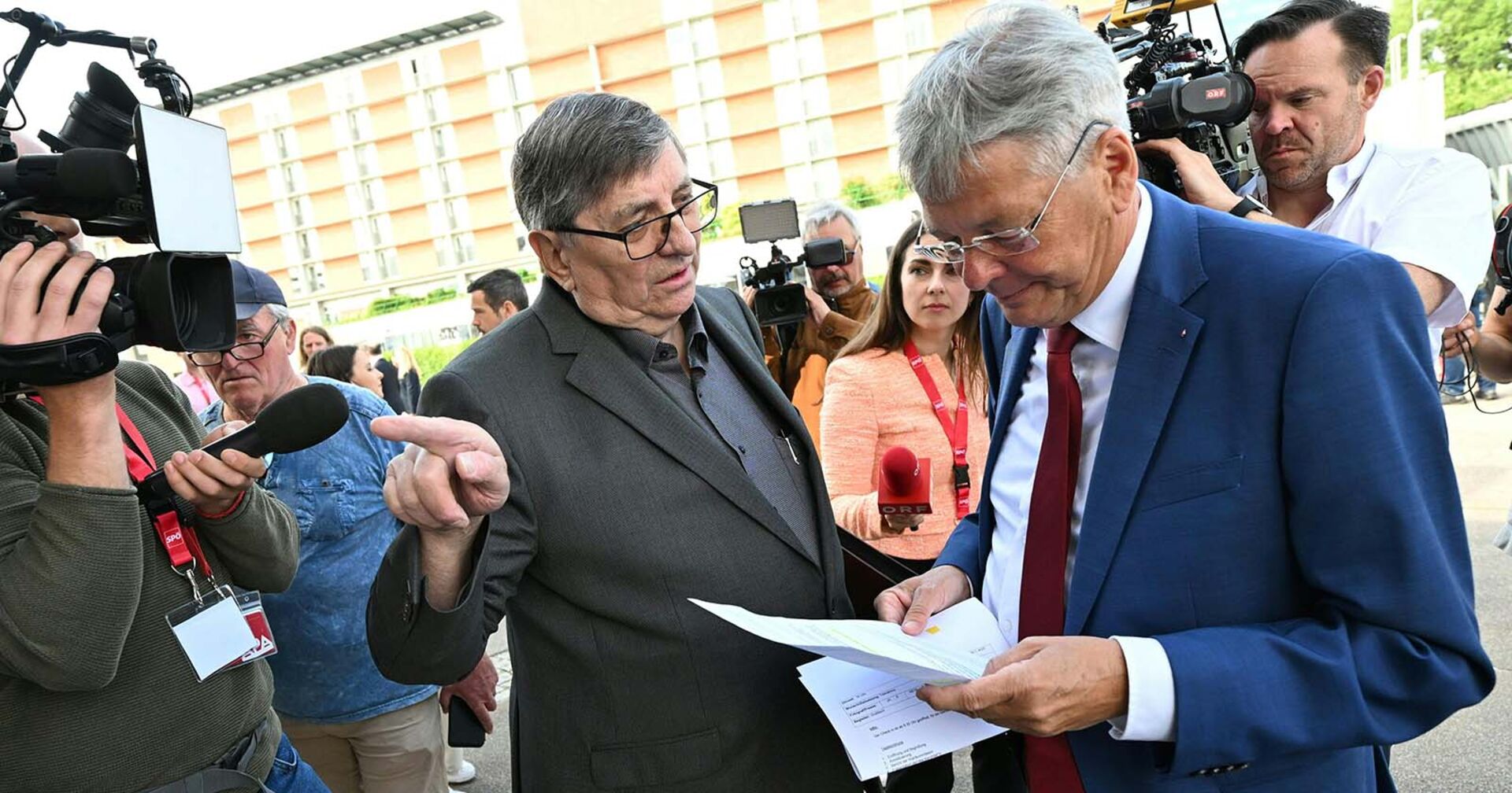 Berthold Felber im Gespräch mit Kärntens Landeshauptmann Peter Kaiser