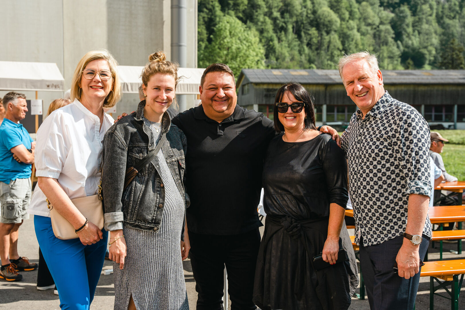 Annette Versluis, Barbara Versluis, Christian Rüscher mit Claudia, Loek Versluis (McDonald's Vorarlberg)