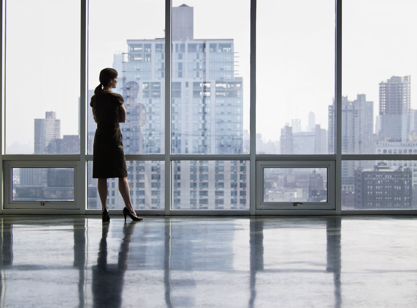 Managerin in Großstadt