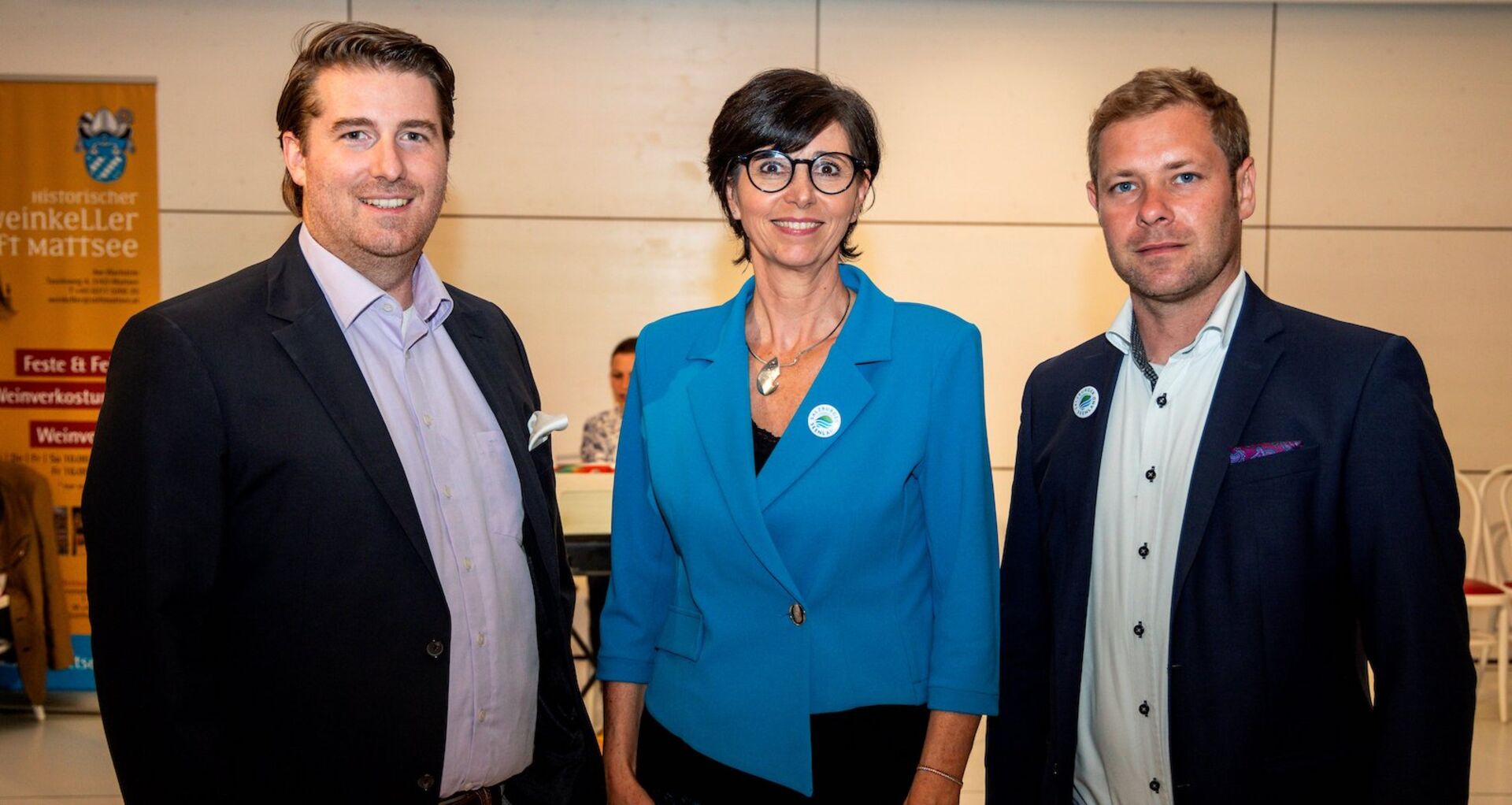 Helmut Blüthl, Manuela Bacher und Christian Priewasser (v. li.)