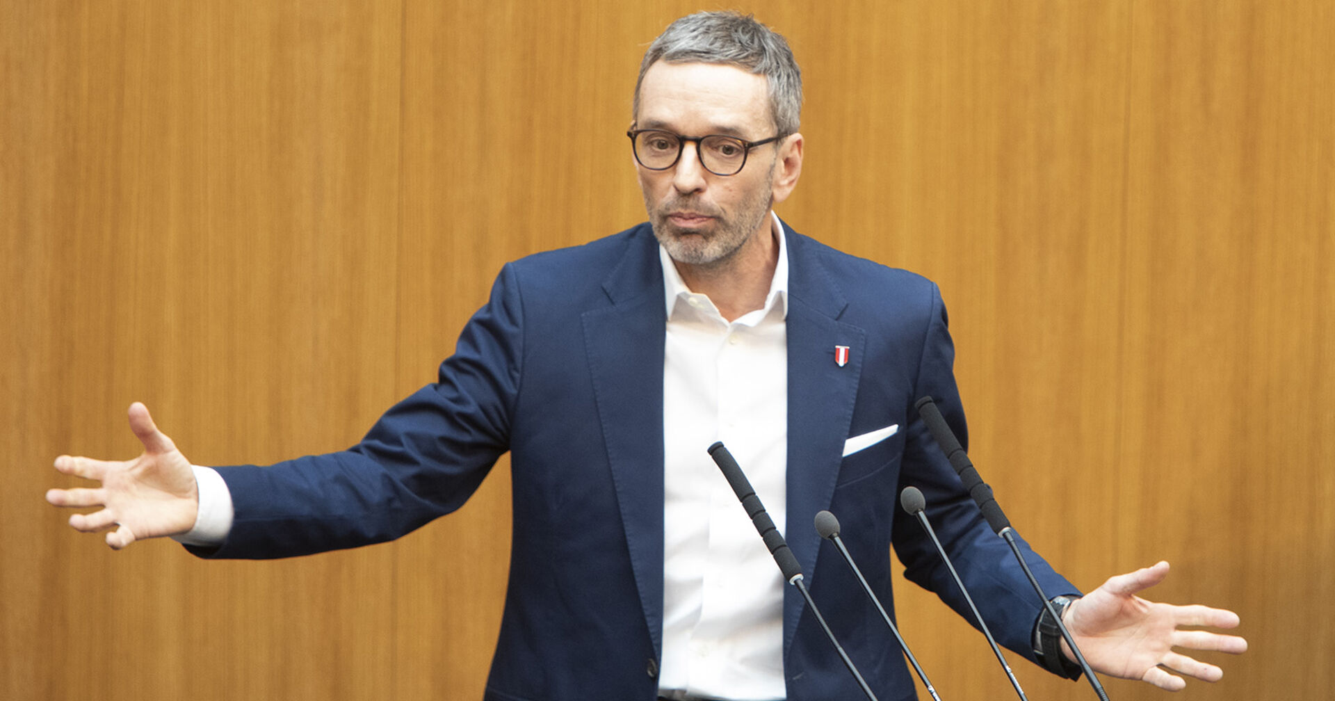 FPÖ-Chef Herbert Kickl im Rahmen einer Parlamentssitzung