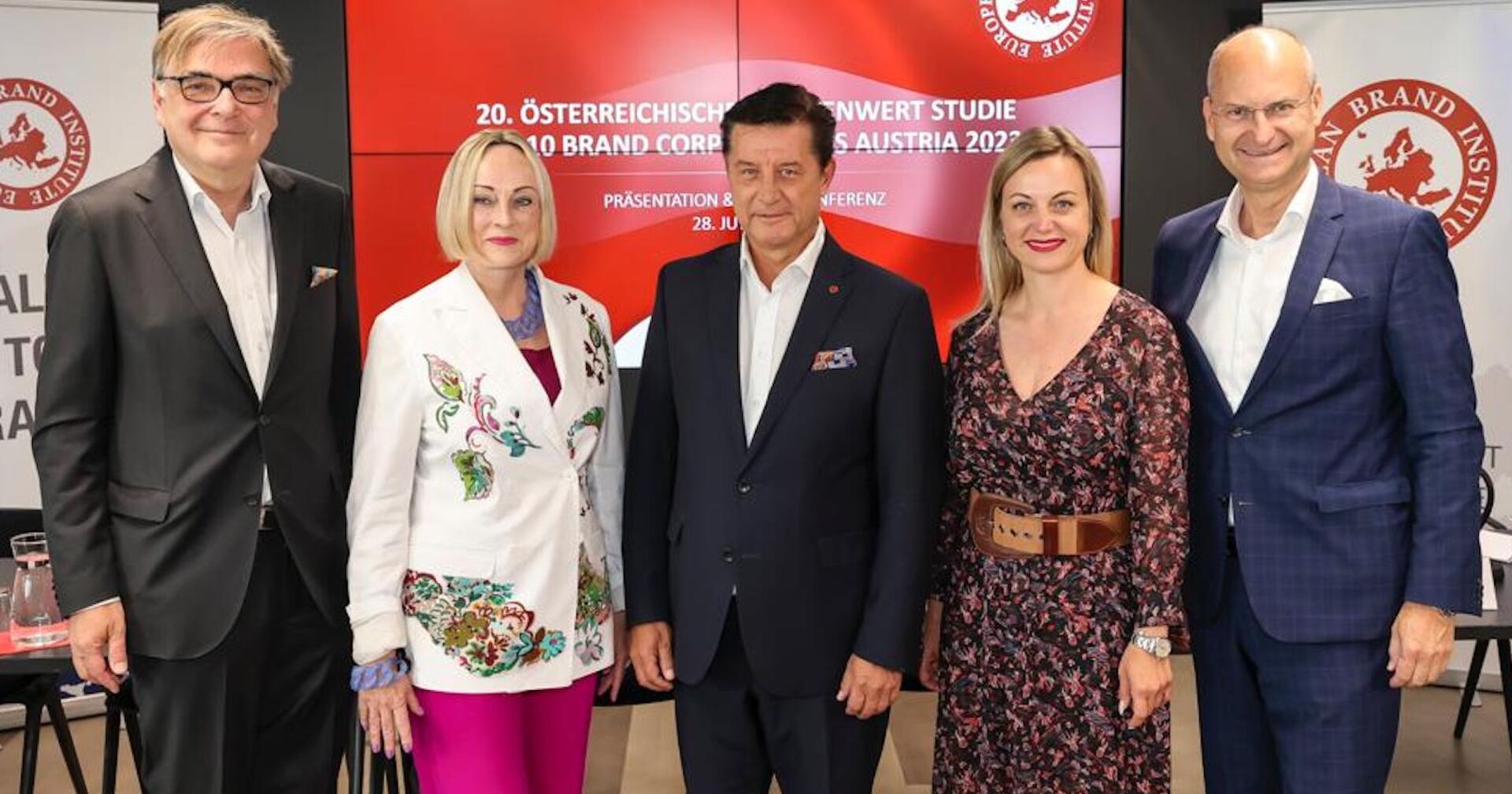 Experten bei der Präsentation der wertvollsten Marken Österreichs | Credit: European Brand Institute/APA-Fotoservice Reither