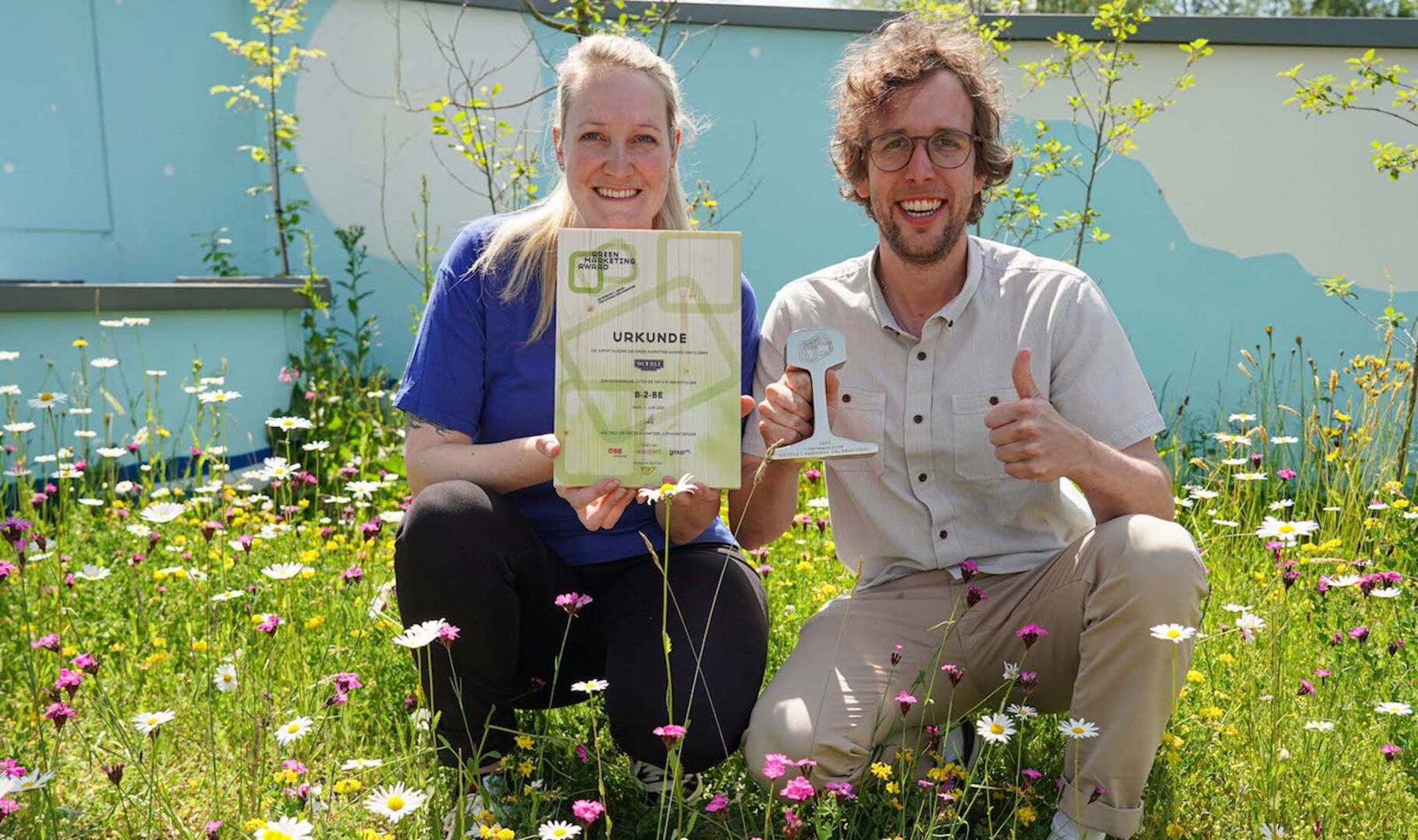 Nachhaltigkeits-Expertin Diana Reuter und Firmenchef Gerrit Woerle