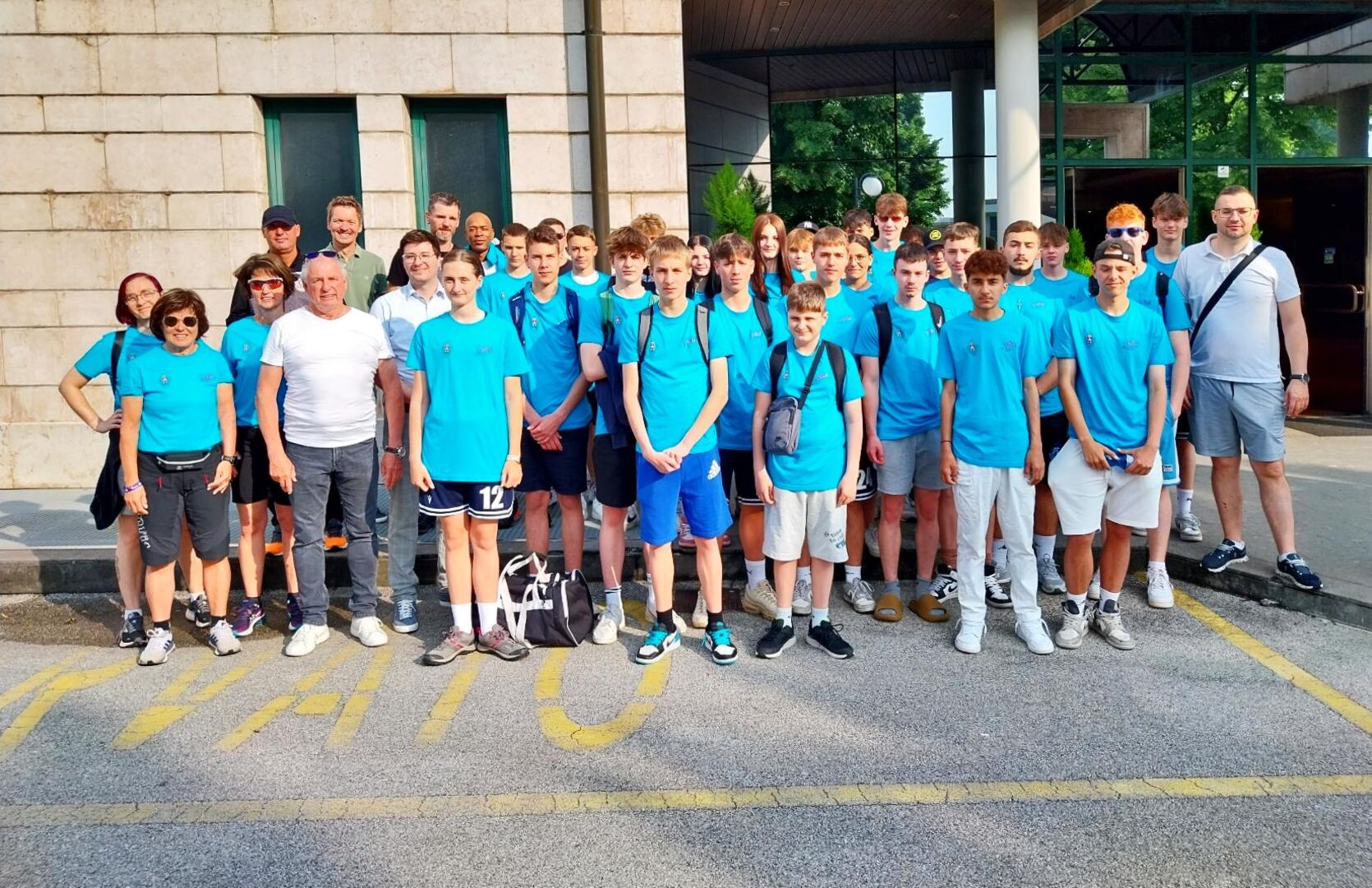 Team beim Sportfest in der Stadt Porcia