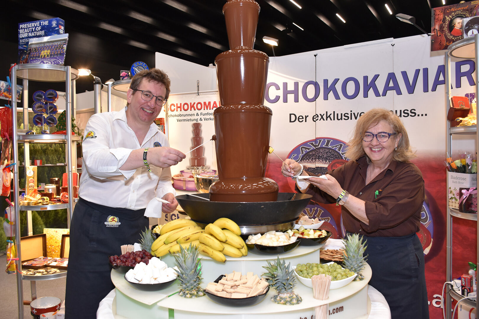 Überrascht Kunden und ist unglaublich lecker: Manuel Wagner und Ulrike Winkler von „Schokokaviar“