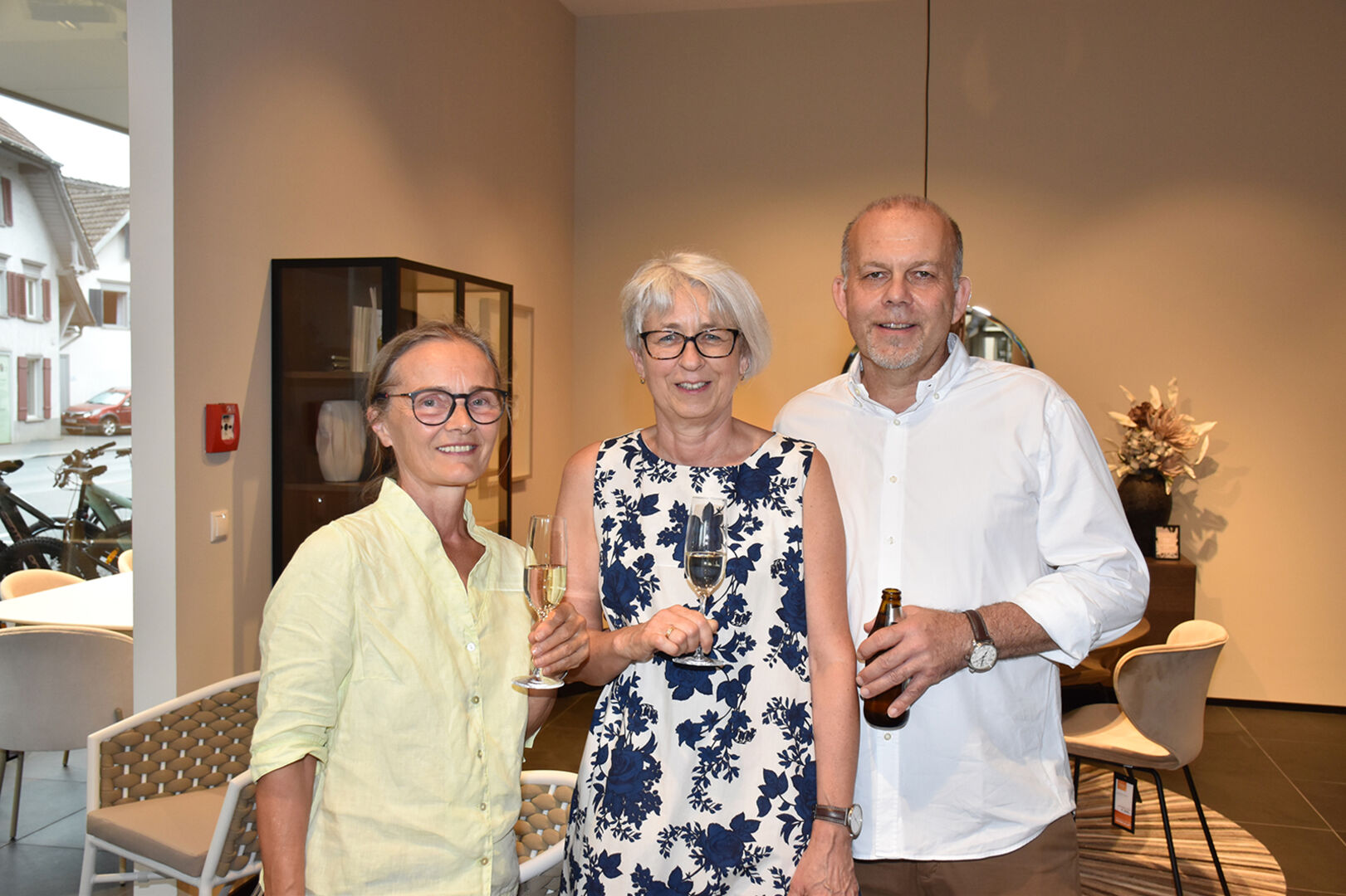 Vom Jüdischen Museum Lily Kopf und Theresia Hämmerle mit Gatte Jörg Hämmerle (v. li.)