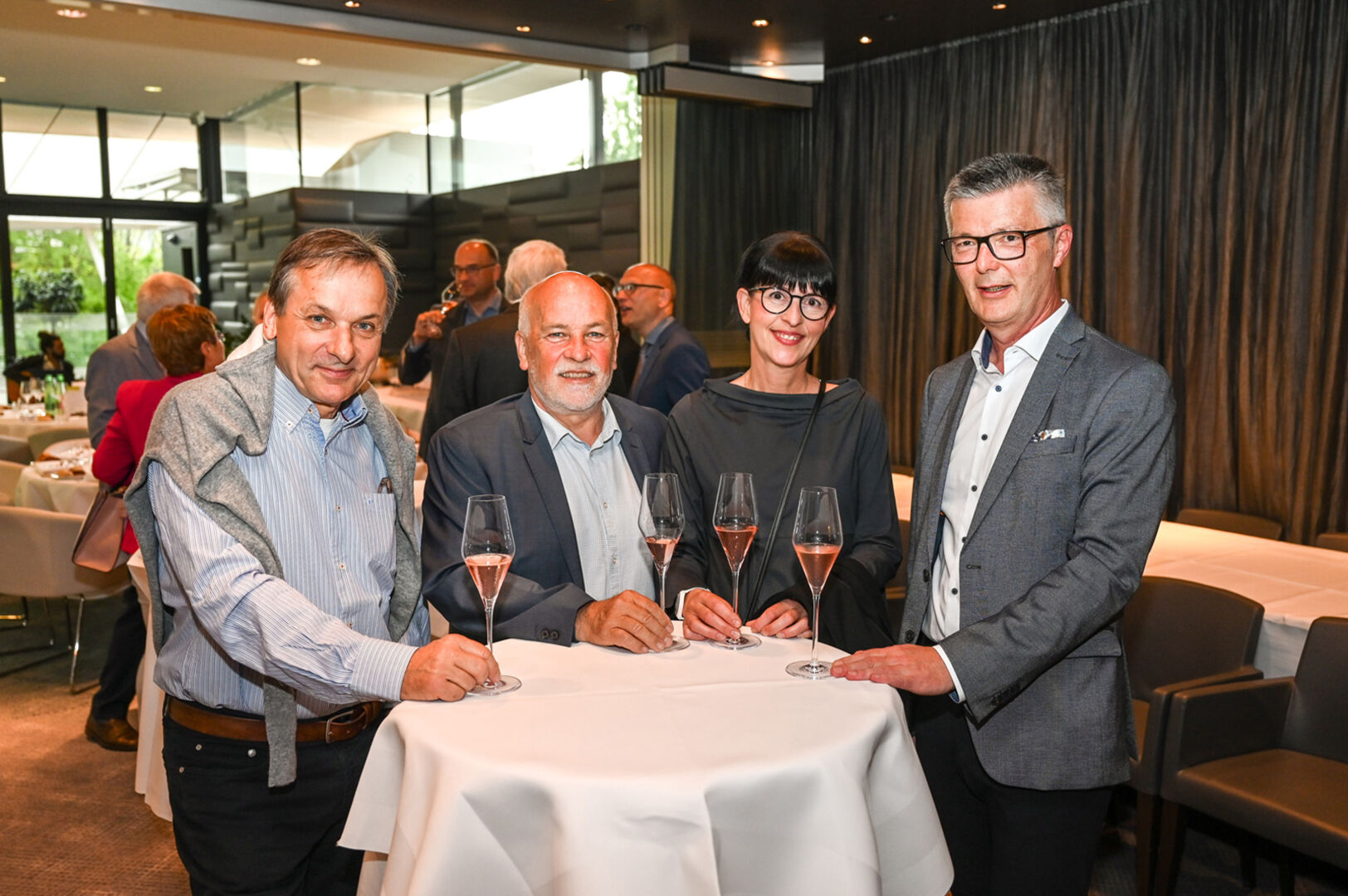 Walter Hermann, Vize-Präs. Gerhard Huber (Lebenshilfe), Manuela Gunz und Reinhard Braito (v. li.)