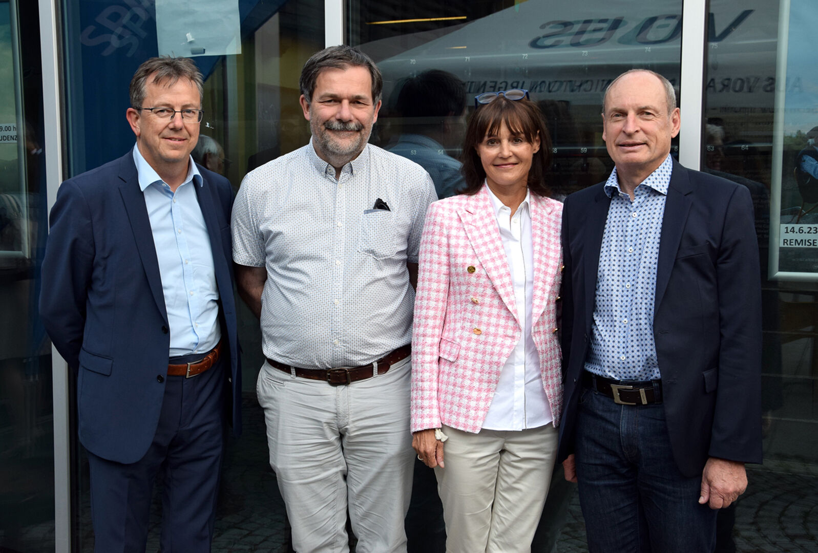 Autor Wolfgang Frick, Karlheinz Kindler (IV-Vorarlberg), Eva und Michael Gambs (Notar Feldkirch) (v. li.)