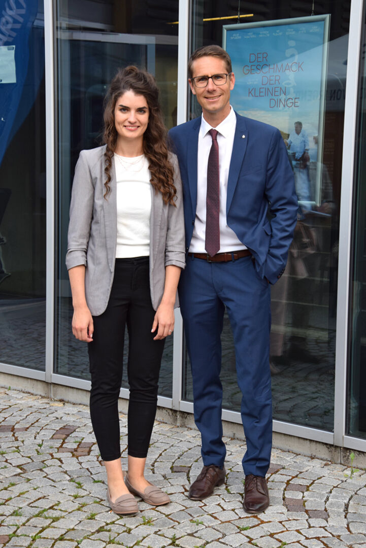 Larissa Heiseler und Martin Flachsmann (beide Sparkasse Bludenz)