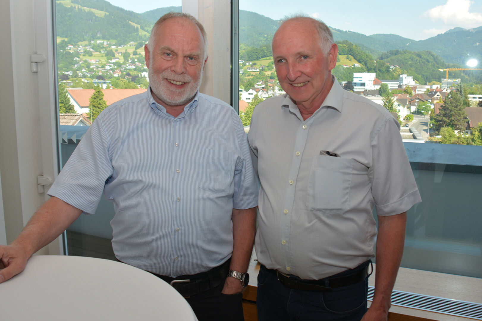 Wolfgang Rothmund (Hauskrankenpflege), Ewald Bereuter (ARGE MOHI Vorstand) (v. li.)