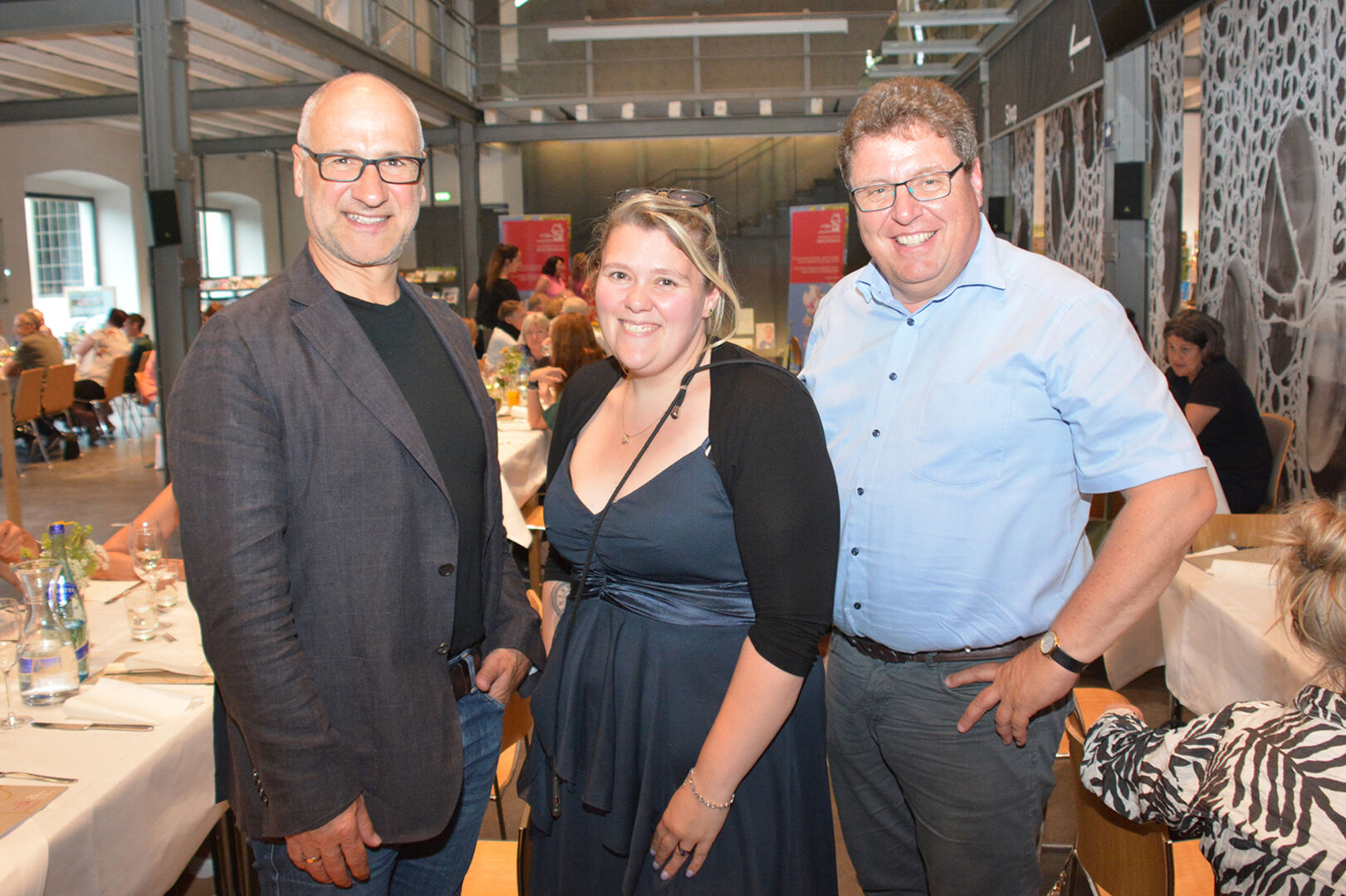 Martin Hebenstreit (connexia), Liza Meyer und Frank Stecher (KPV Nenzing) (v. li.)