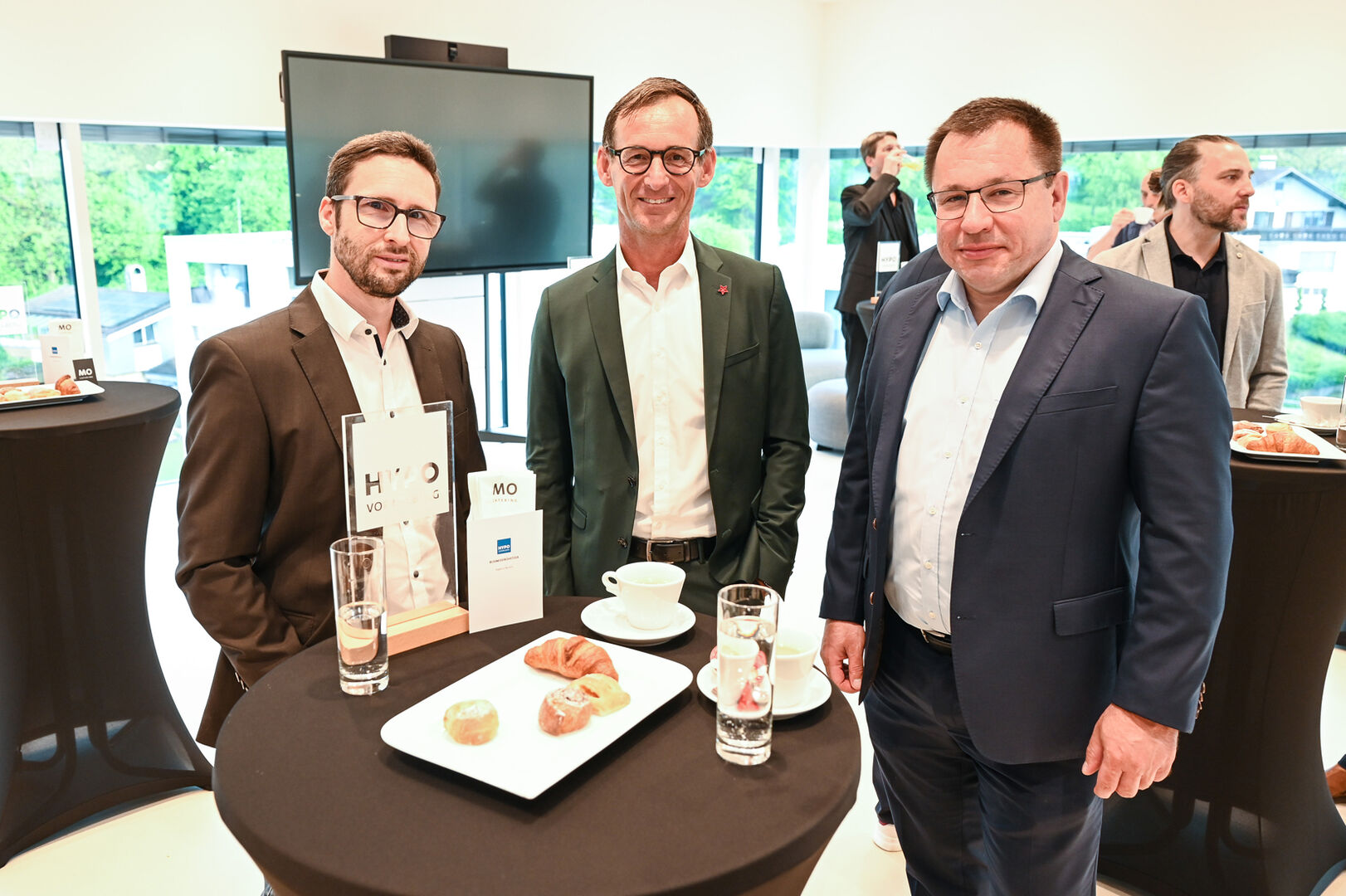 Oliver Pritz (Inhaus), Gernot Stoppel (technoseal) und Thomas Erath (Zumtobel Group) (v. li.)