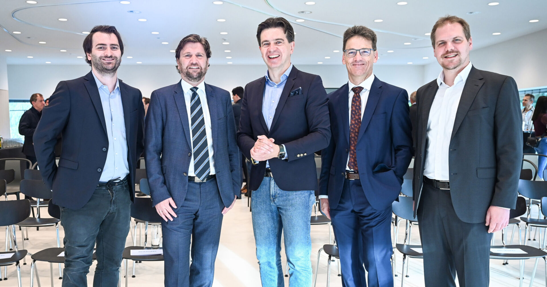 Raphael Glatz, Vorst. Vors. Michael Haller (Hypo Vorarlberg), Referent &amp; Autor Thomas Köhler, Vorstände Wilfried Amann und Philipp Hämmerle (Hypo Vorarlberg)