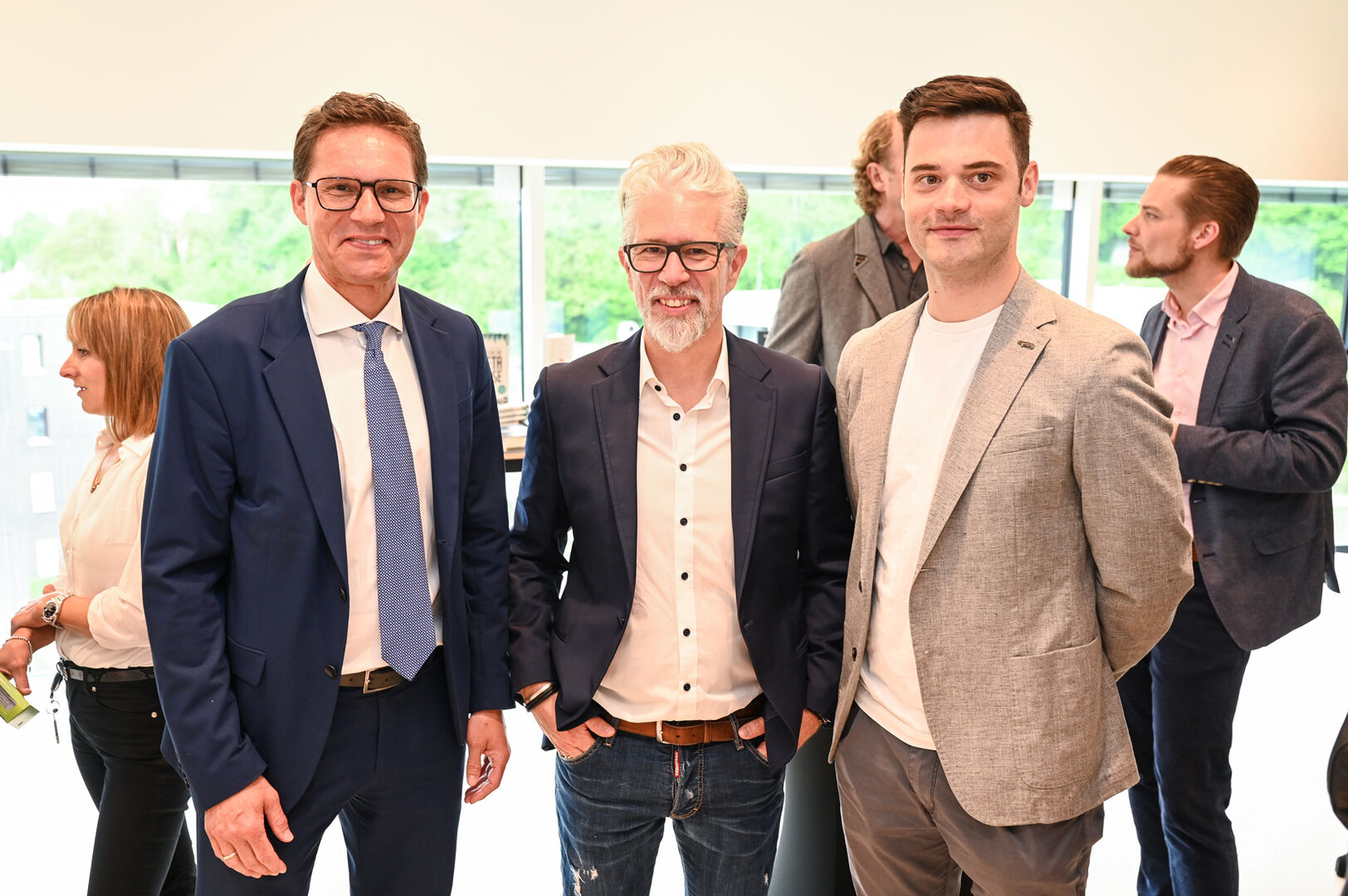 Richard Karlinger (Hypo Vlbg.), Stefan Müller und Marco Wohlfahrt (beide Rhomberg Reisen)