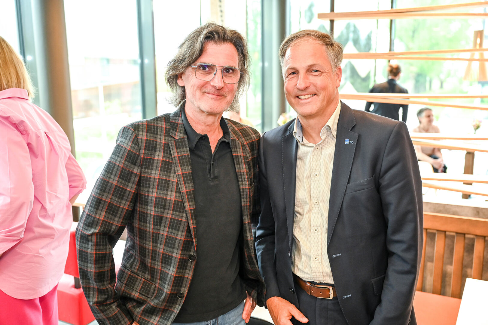 Stefan Knall (Betriebsservice Vlbg.) und Herwig Ganahl (GrECo Versicherung)