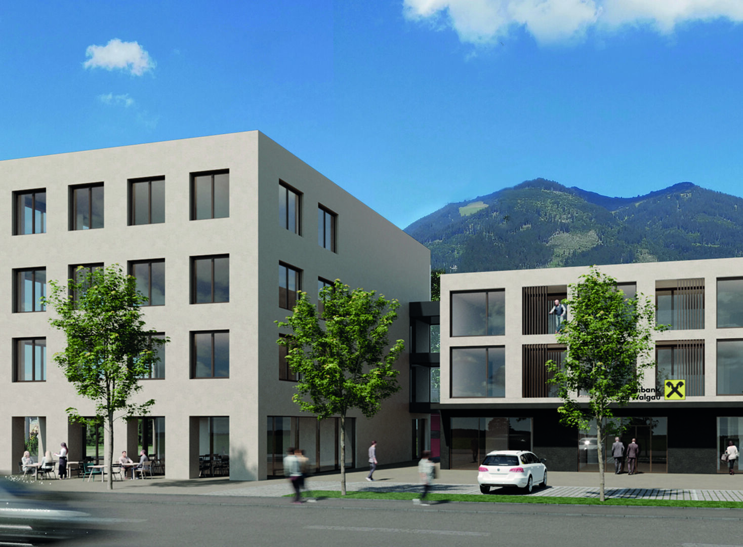 Das neue Raiffeisen Haus Blumenegg in Thüringen.