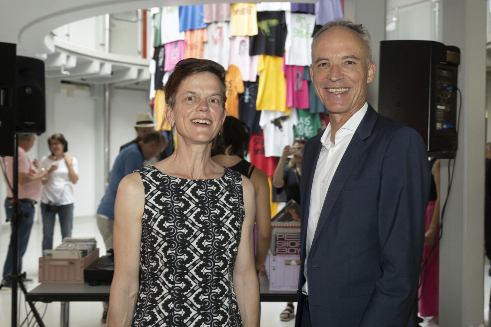 Uta Belina Waeger (Bildende Künstlerin) und Alfred Geismayr (ORF-Stiftungsrat)