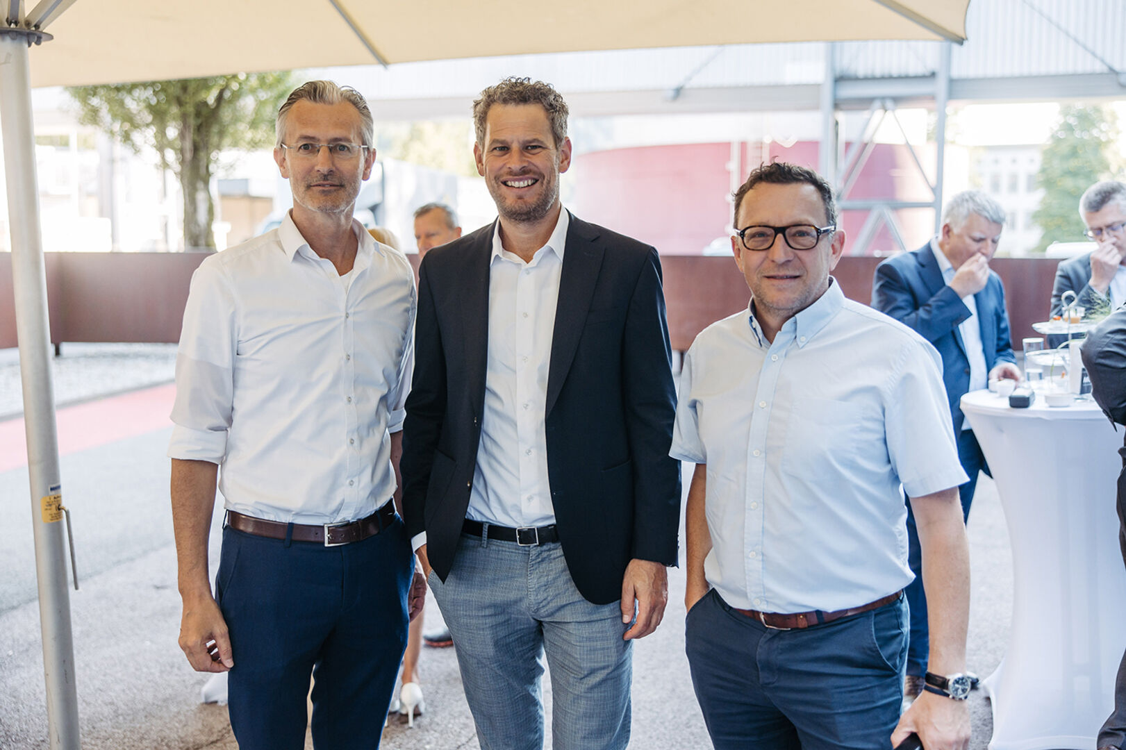 GF Jimmy Heinzle (WISTO Vlbg.), Industrie Spartenobmann Markus Comploj und Bildungssprecher Industrie Udo Filzmaier