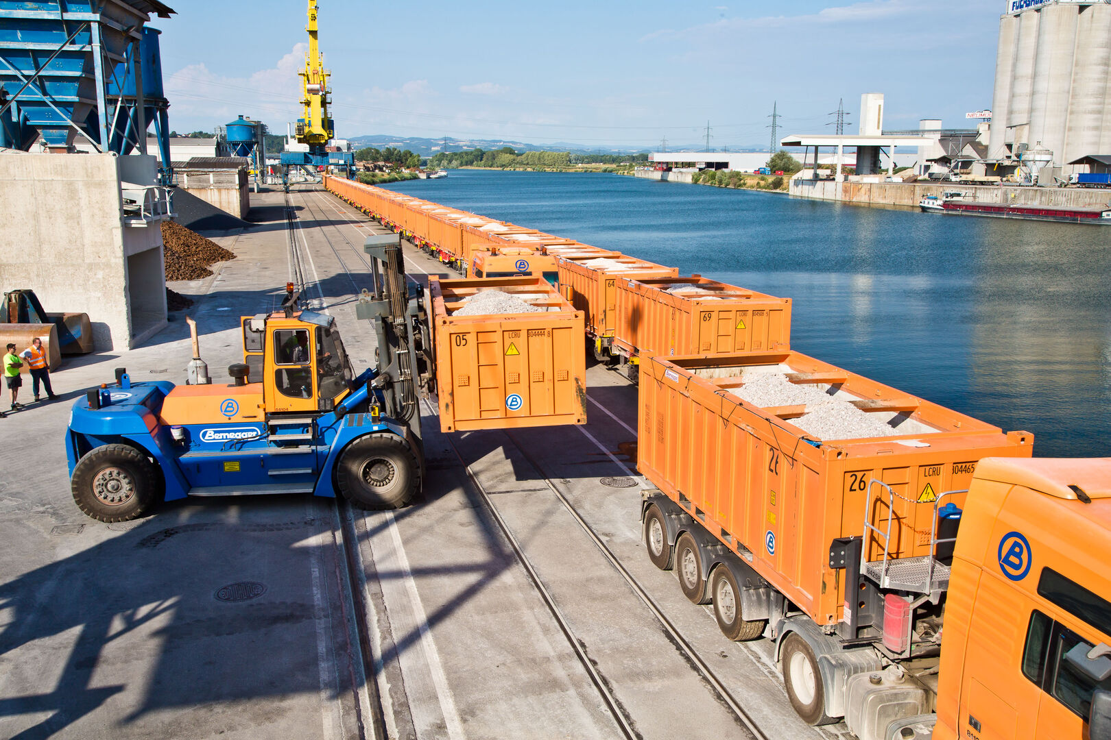 Bahnverladung in Enns