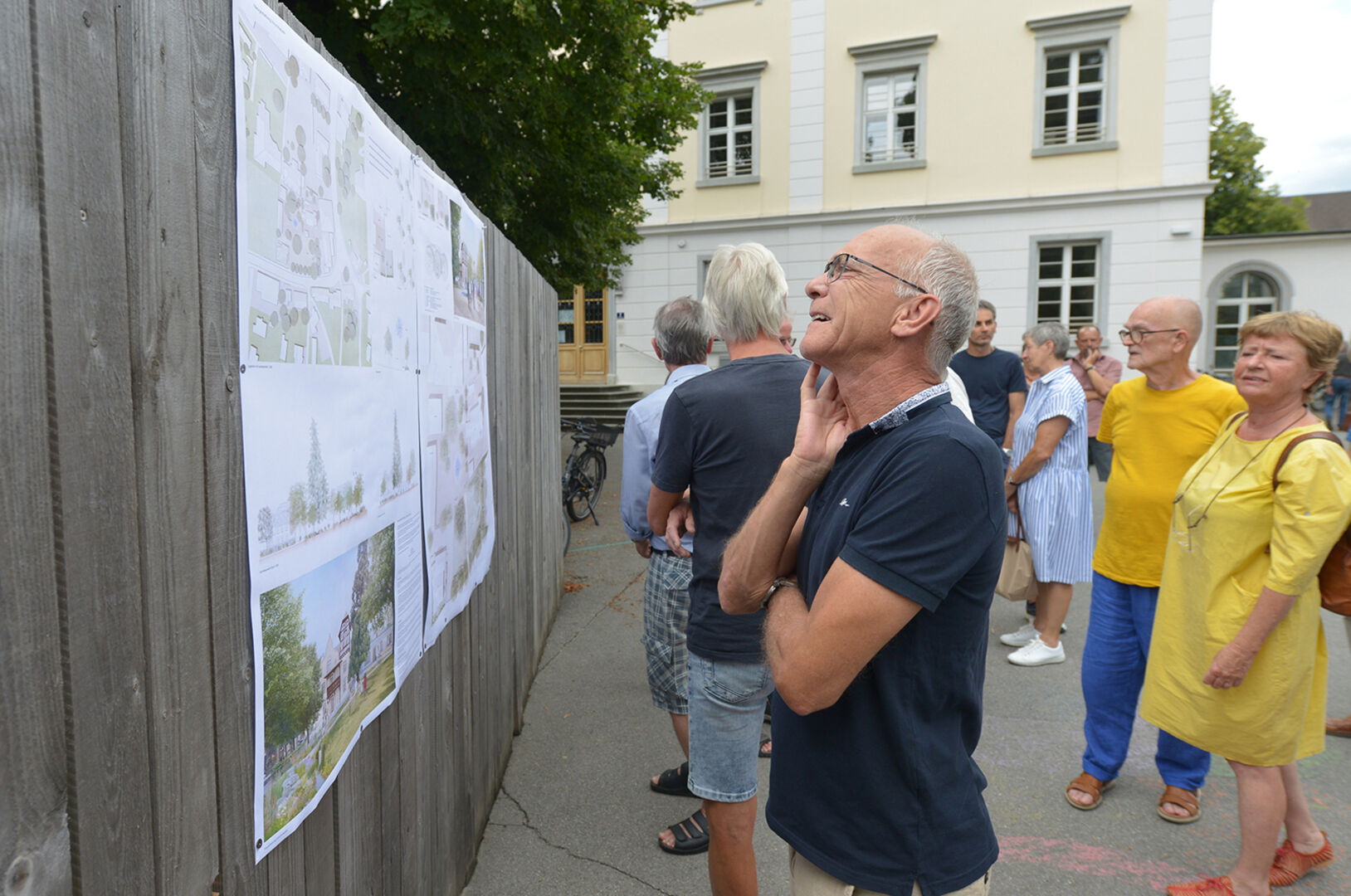 Direkt bei der Häusle-Villa wurden die Pläne für den Park erstmals öffentlich präsentiert.