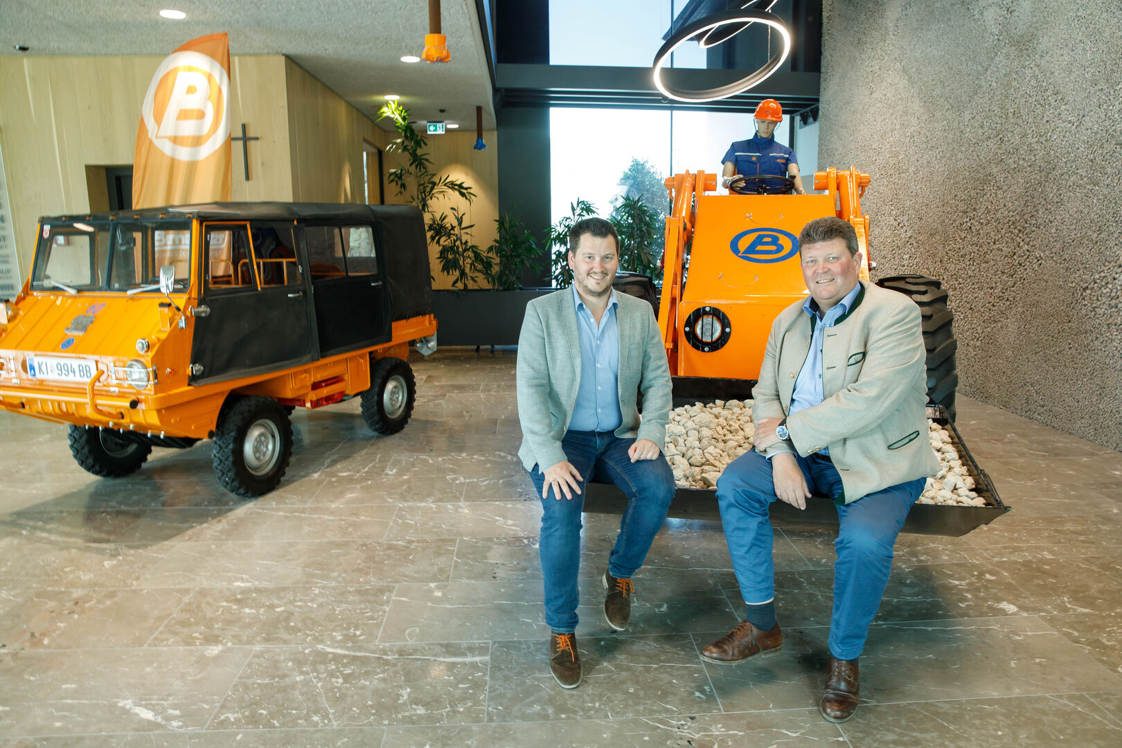 Kurt Bernegger jun. und Kurt Bernegger sen.