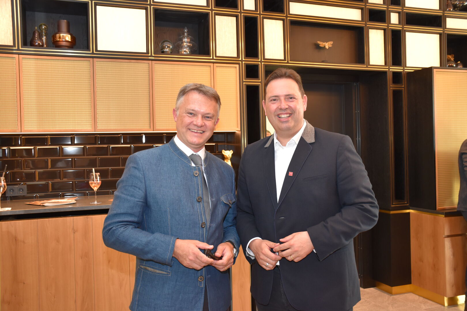 Löwen Hotel Montafon und Interalpen-Tyrol Direktor Karl Brüggemann und Montafon-Tourismus-Geschäftsführer Manuel Bitschnau