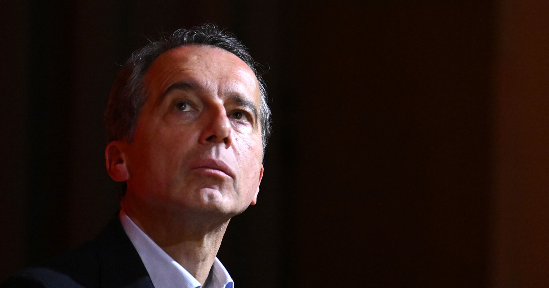 er frühere SPÖ-Bundeskanzler Christian Kern bei einem Auftritt im Rahmen der &quot;Freundschaft-Tour&quot; von Hans Peter Doskozi