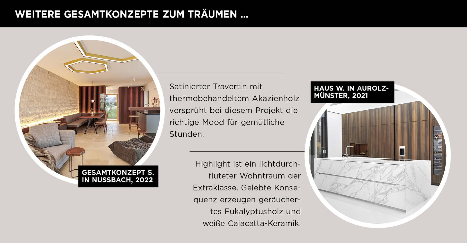 Projekt SCH im Kremstal und Projekt W in Aurolzmünster