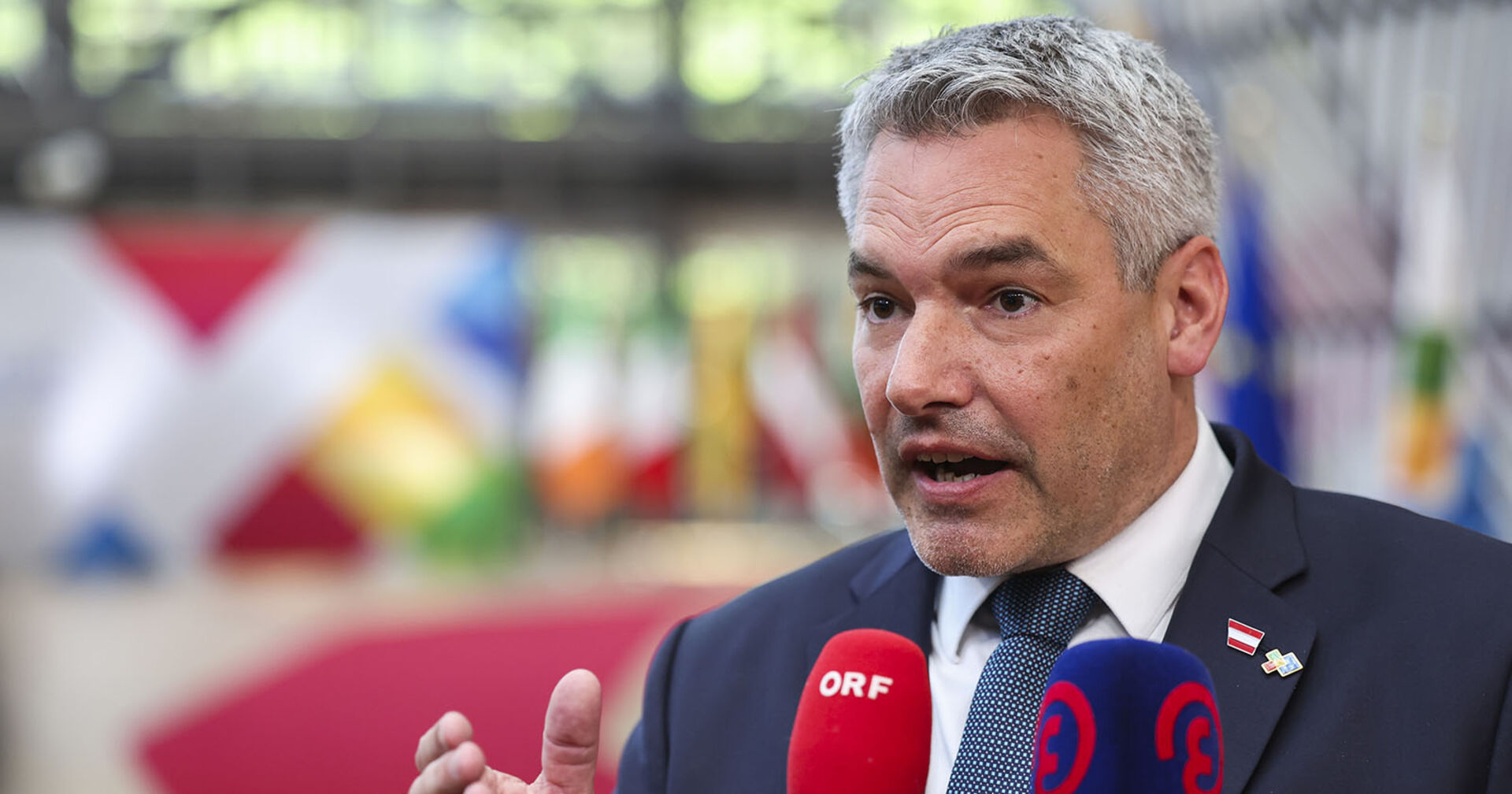 Bundeskanzler Karl Nehammer im Rahmen des EU-CELAC-Gipfels in Brüssel