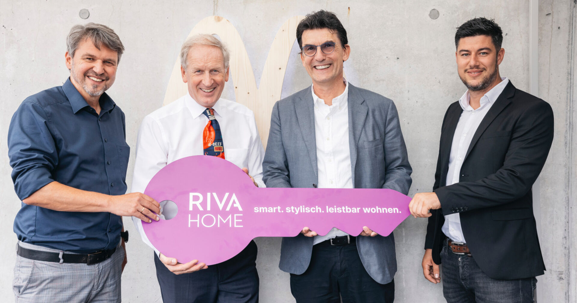 Kurt Fischer, Loek Versluis, Wilfried Hefel und Pascal Kohlhaupt (v. li.)