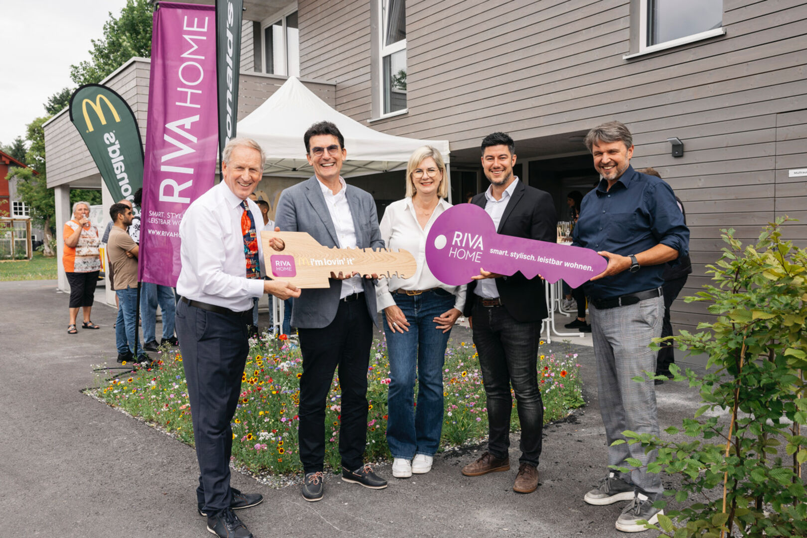 Loek Versluis, Wilfried Hefel, Annette Versluis, Pascal Kohlhaupt und Kurt Fischer (v. li.)