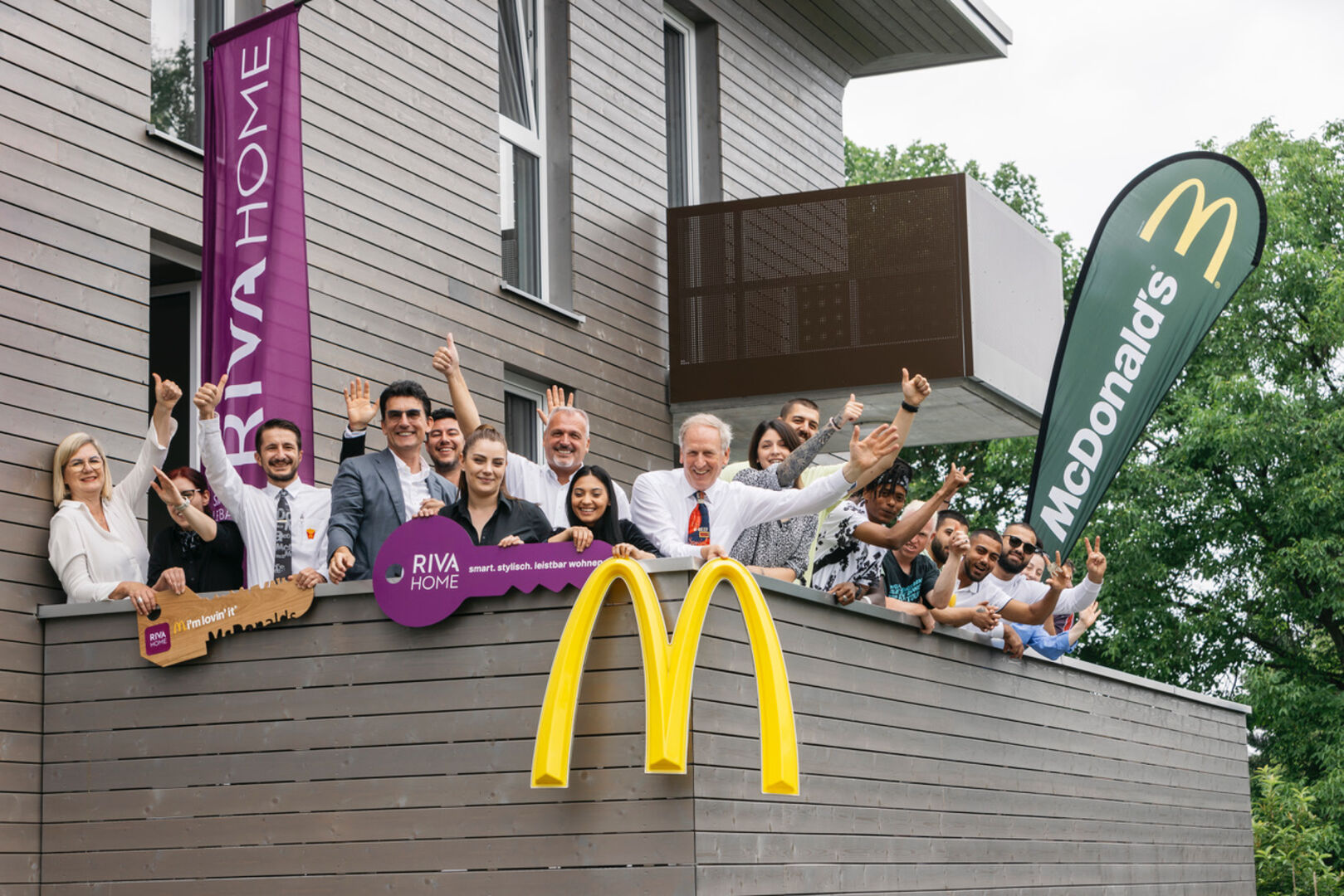 Wohnungsübergabe Riva Home und McDonald’s.