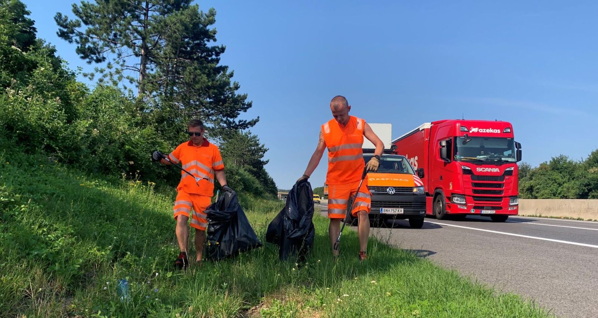 Müll Autobahn Österreich