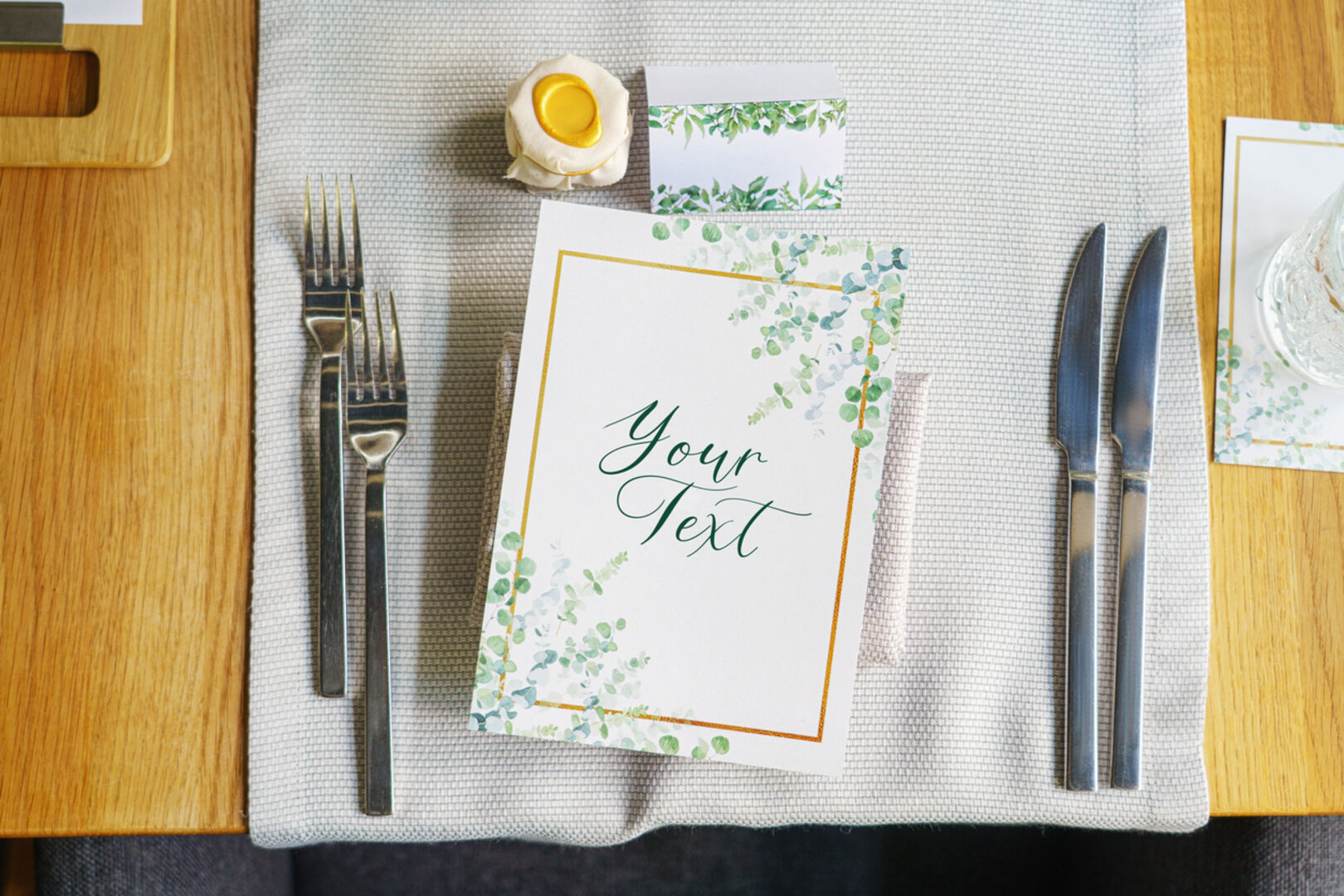 Hochzeitsmenü Tischkarten