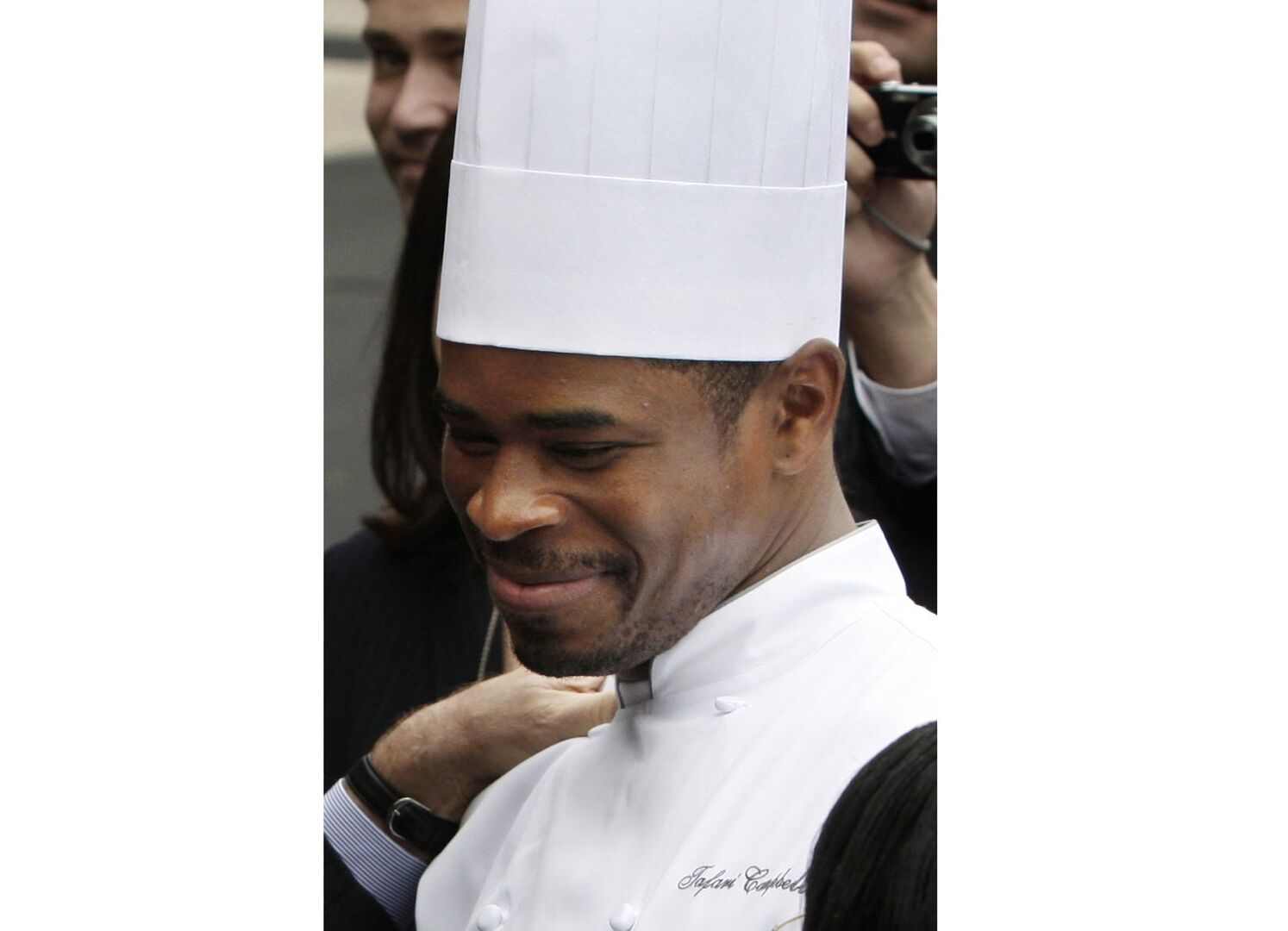 Der junge Tafari Campell im Koch-Outfit 2008.