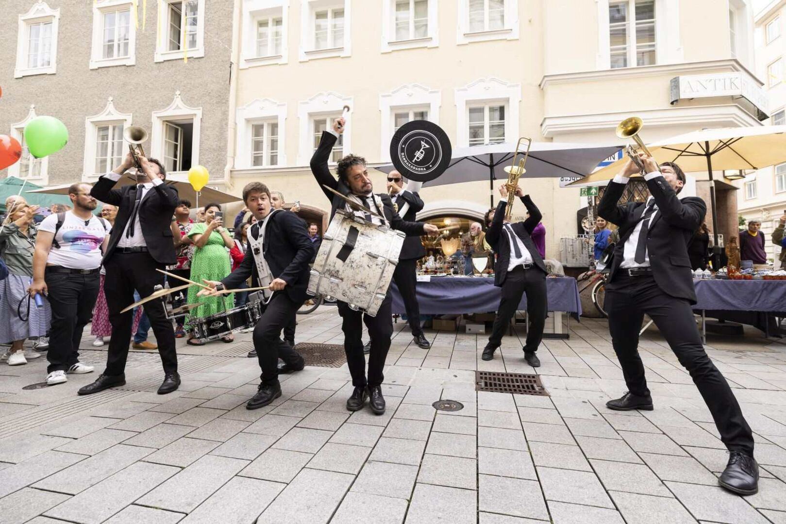 Guter Sound: Die italiensiche Marching-Band Bandakadabra.