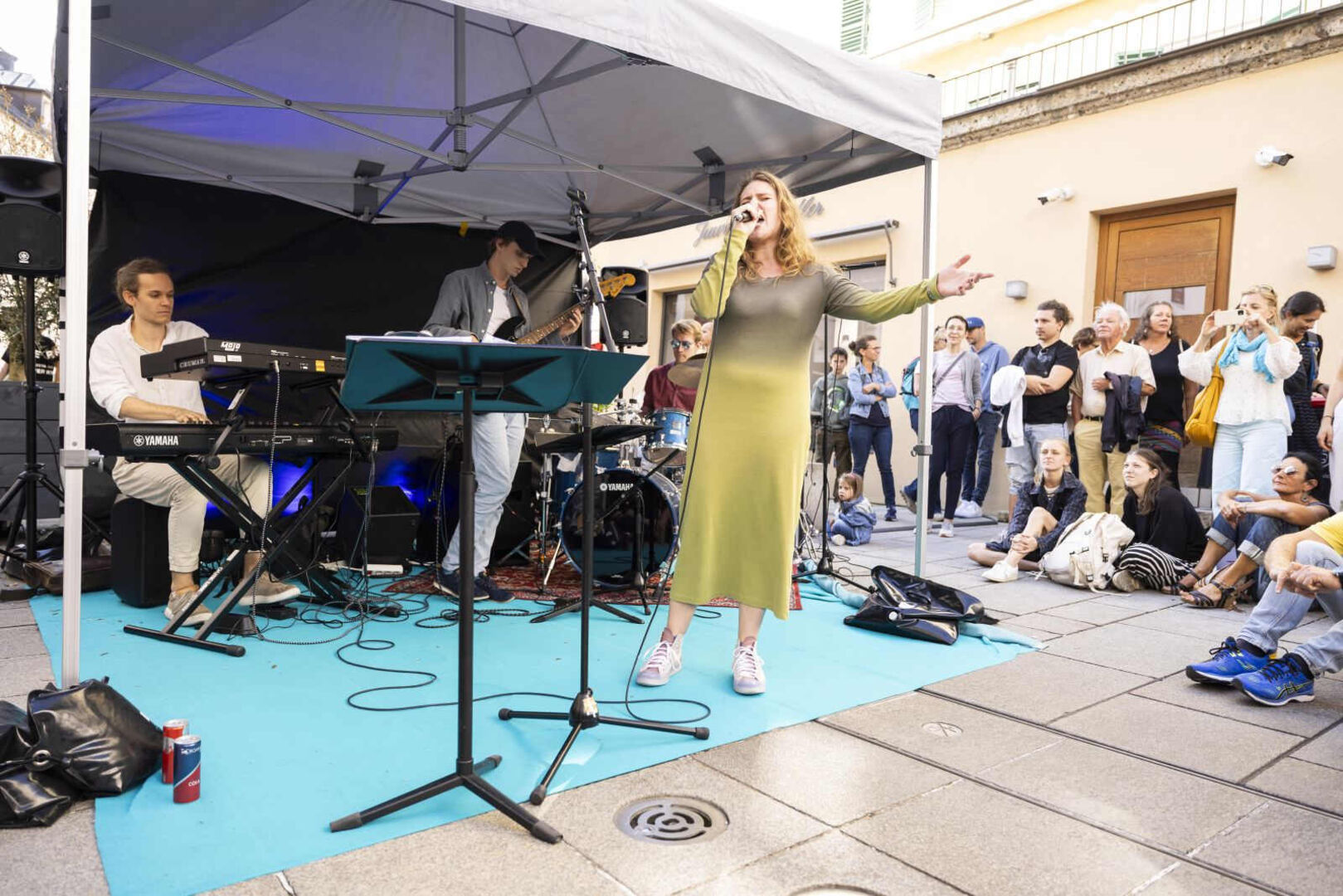 Live vor Ort: Die Band Trentriss.