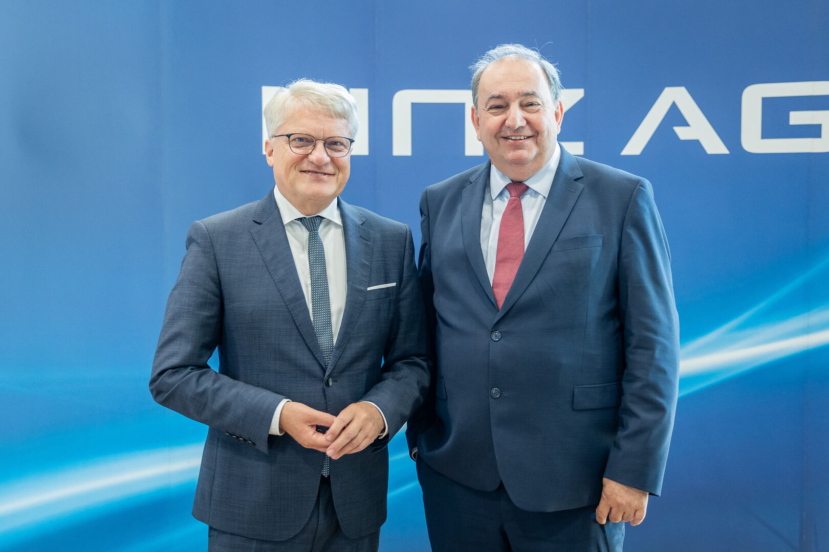 Bürgermeister Klaus Luger und Generaldirektor der Linz AG Erich Haider.