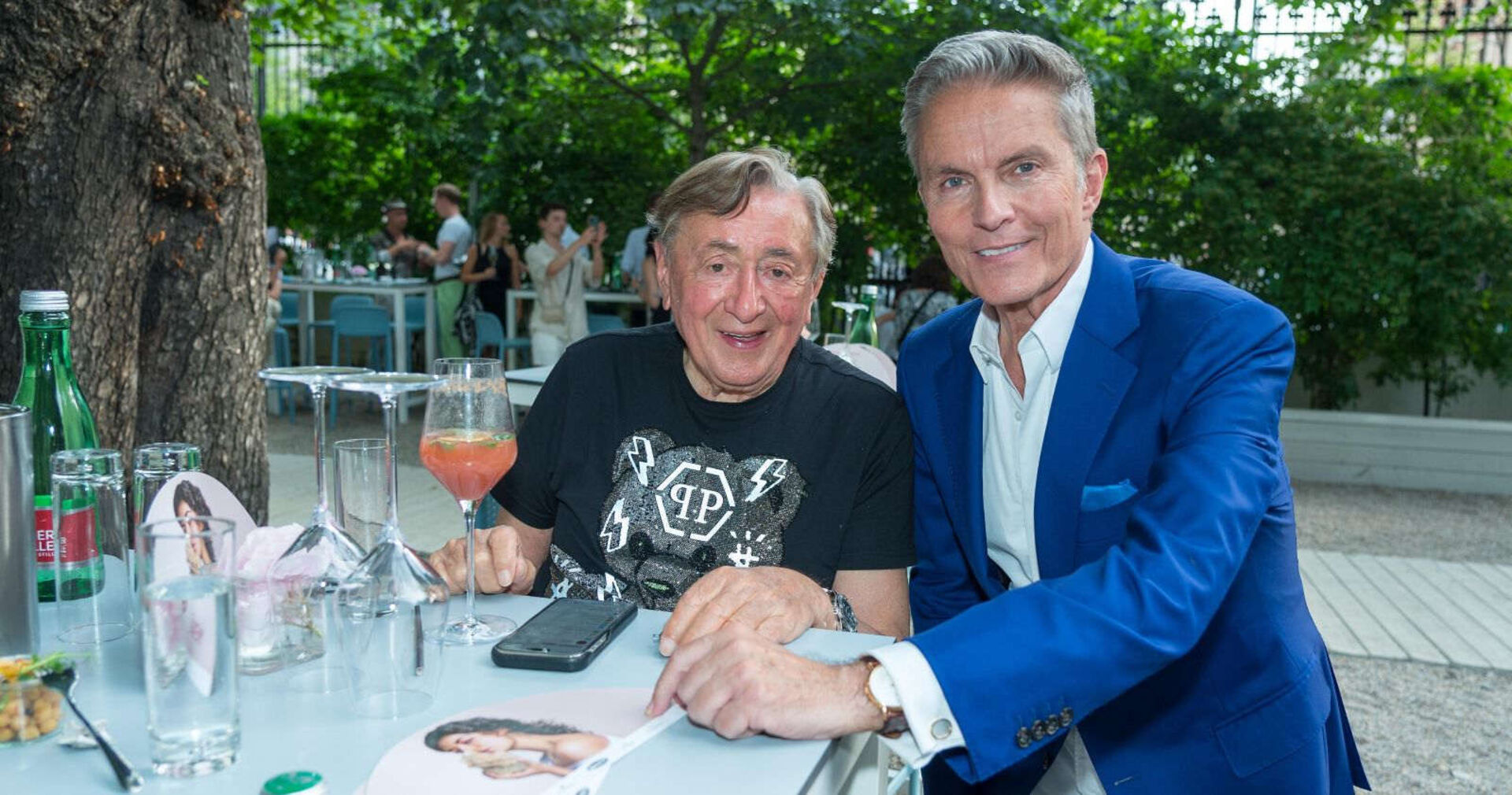 Gut gelaunt: Richard Lugner und Alfons Haider.