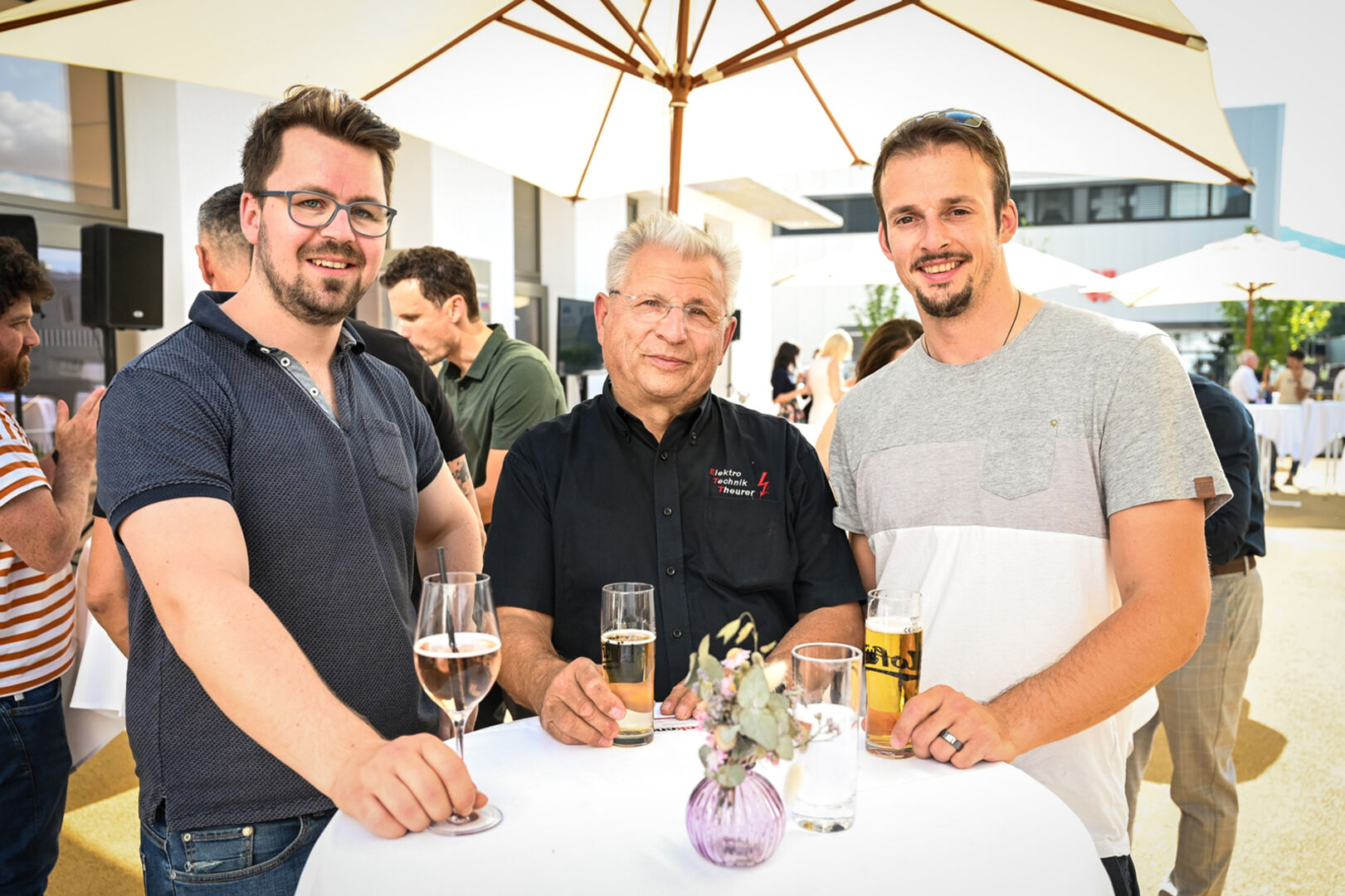 Sebastian Zoppel (Ing. Büro Brugger Thüringen), Kurt Theurer (Elektro Technik Theurer, Wolfurt) und René Nachbaur (Ing. Büro Marte Diem)