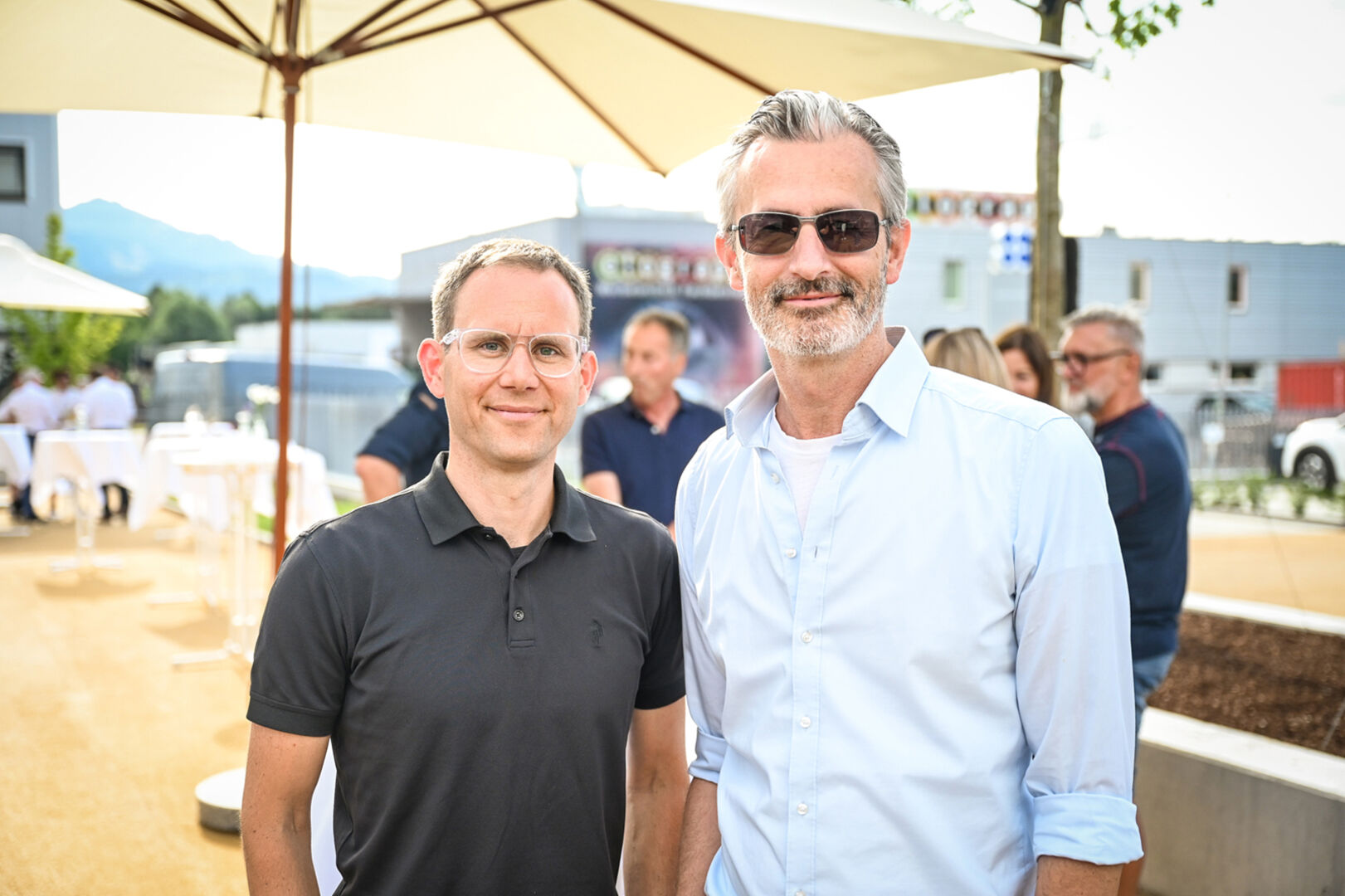 Claudio Vit (Prisma Projektentwicklung) und GF Jimmy Heinzl (WISTO)