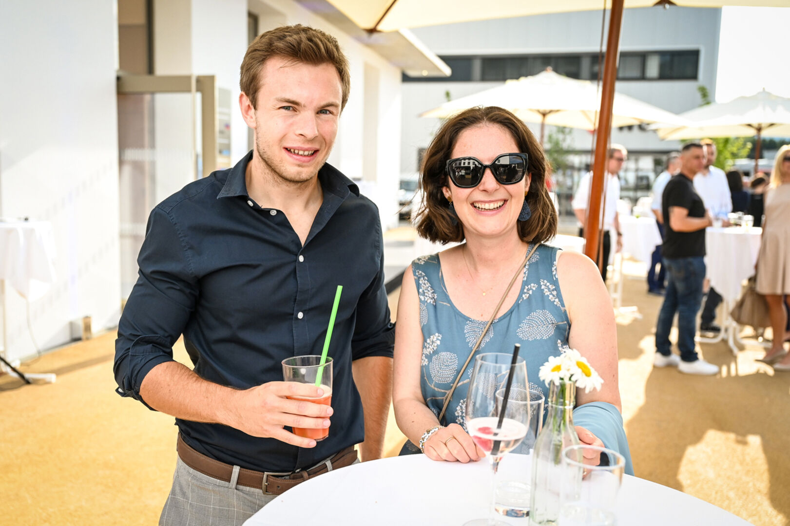 Nachbar an der Bundesstraße: Von der Längle Group Klaus Geschäftsführerin Andrea Längle und Vertriebsleiter Maximillian Stockner