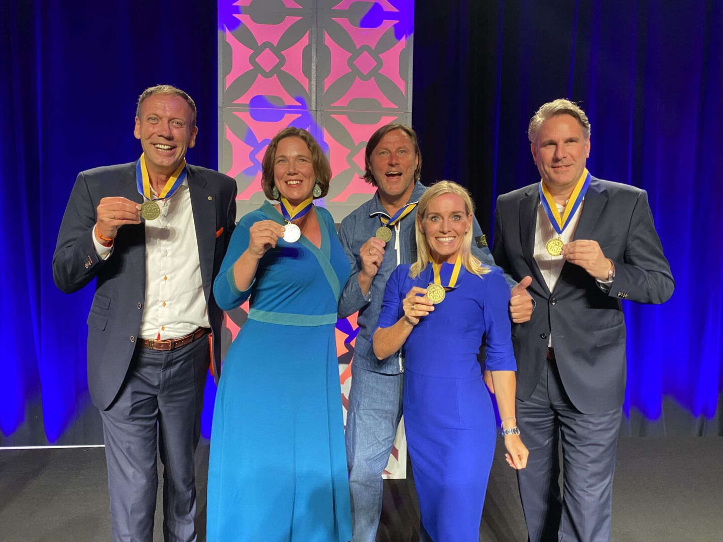 Maria-Theresa Schinnerl mit Kollegen in Orlando.