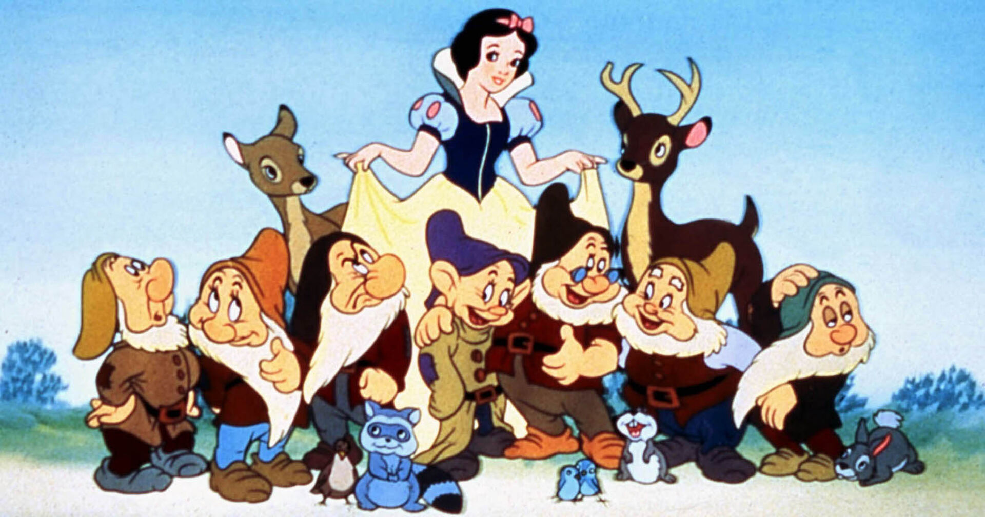 Die Zeichentrickverfilmung Schneewittchen und den sieben Zwergen.