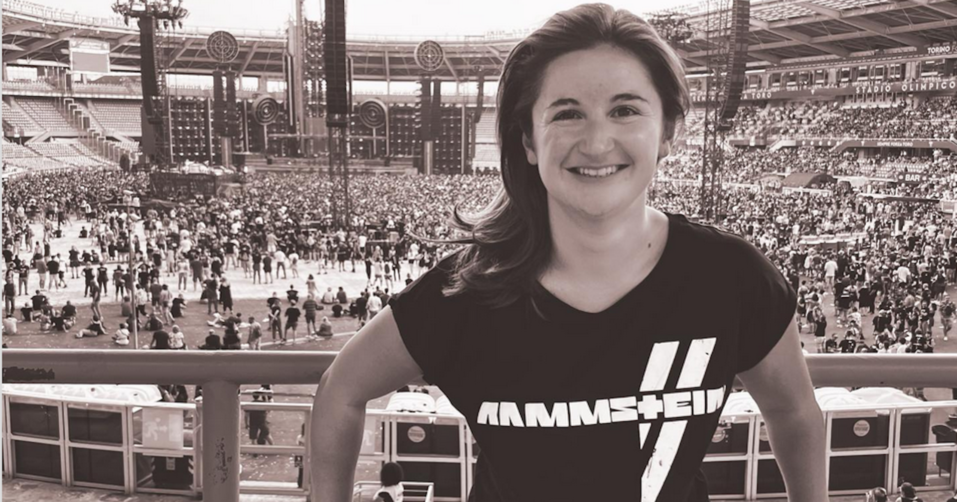 Marlene Svazek bei einem Rammstein-Konzert 2019