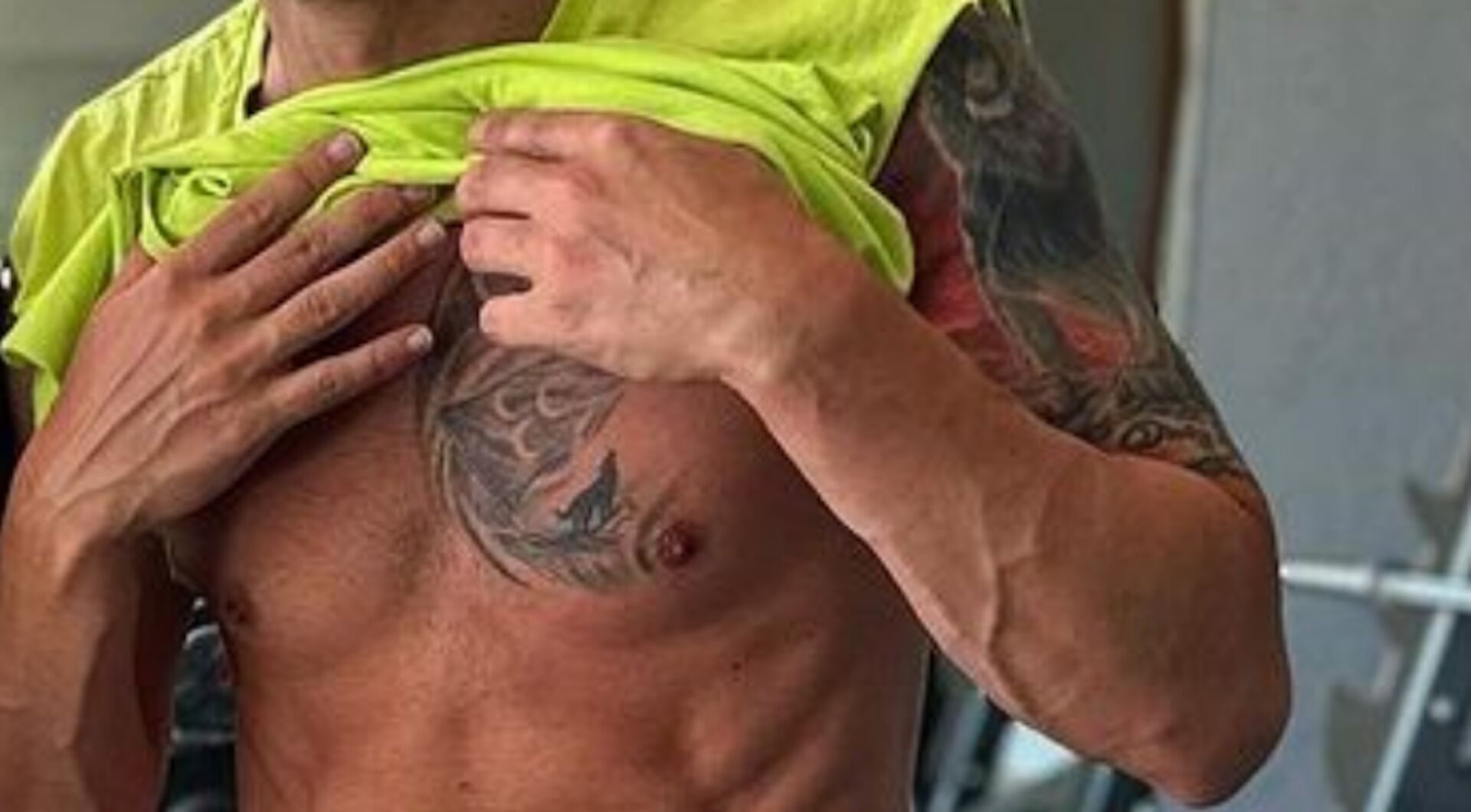 Das Tattoo in Großaufnahme