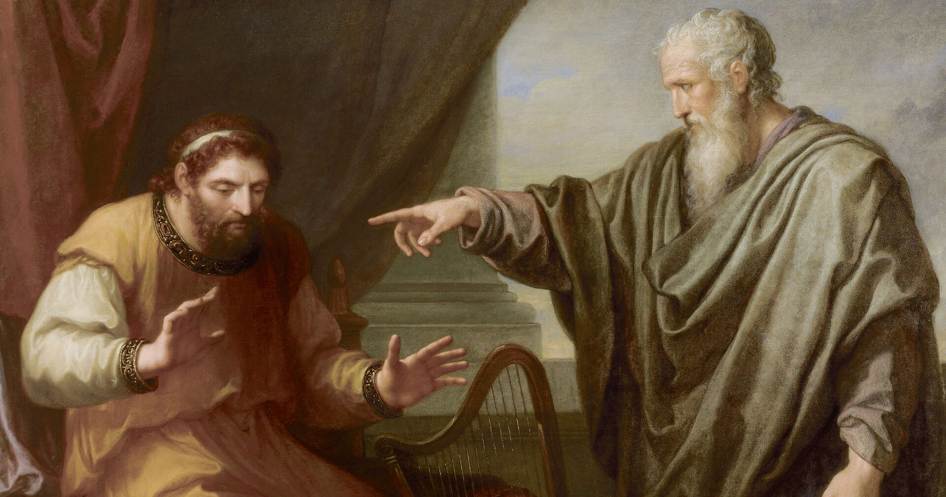 David und Nathan, um 1806/07, Öl auf Leinwand